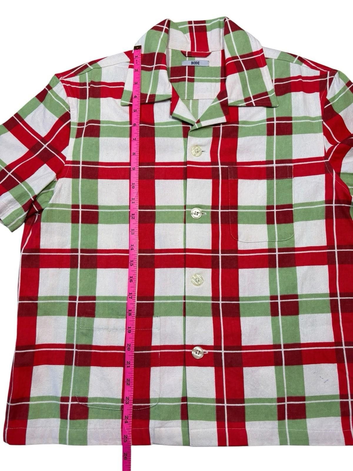 Bode Bode Plaid Red and Green Shirt Size US S / EU 44-46 / 1 - 5 Thumbnail