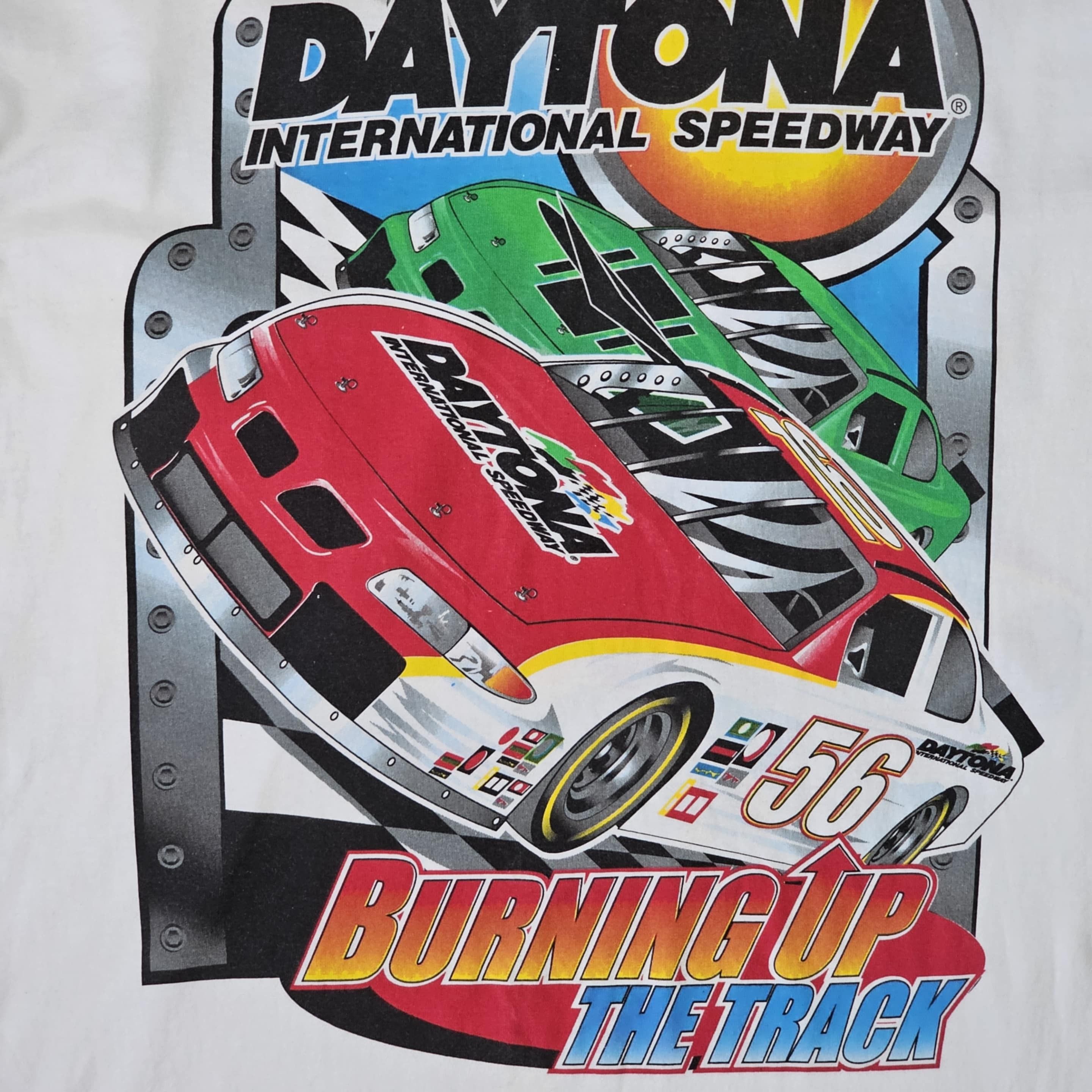 Vintage NASCAR Vintage Daytona 500 Racing T-Shirt Size US L / EU 52-54 / 3 - 3 Thumbnail