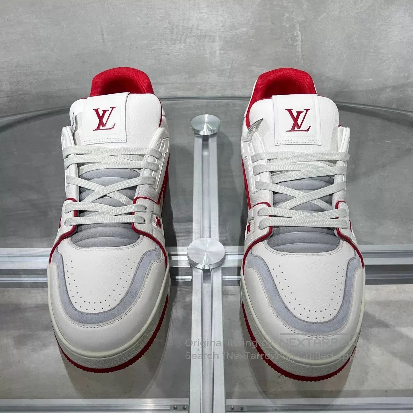 Louis Vuitton White Low-Top Sneakers Size 11. Size US 11 / EU 44 - 1 Thumbnail