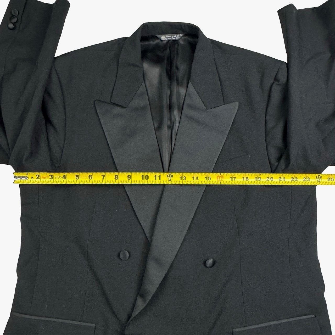 Burberry VTG Burberry Prorsum Men's Wool Double Breasted Tuxedo Blaze Size 46R - 8 Thumbnail