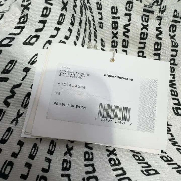 Alexander Wang Alexander Wang SS22 White Printed Casual Shorts - Size 25" / US 0 / IT 36 - 8 Thumbnail