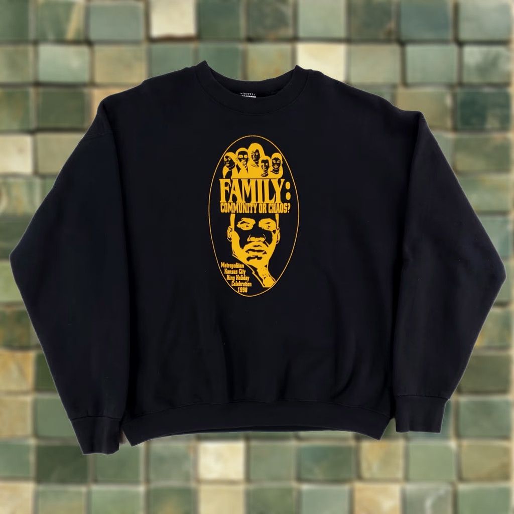 Fruit Of The Loom Fruit of the Loom MLK Black Sweatshirt Made USA Mens XXL Pullover Sweatshirt Size US XXL / EU 58 / 5 - 1 Thumbnail