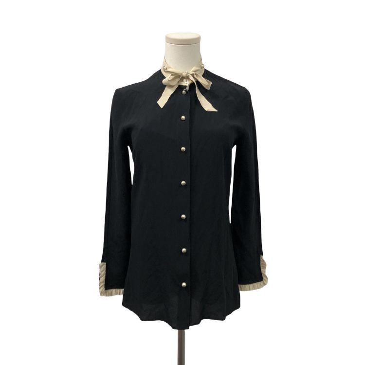 Gucci Gucci Silk Tie-Neck Blouse IT 40 Size S / US 4 / IT 40 - 1 Thumbnail