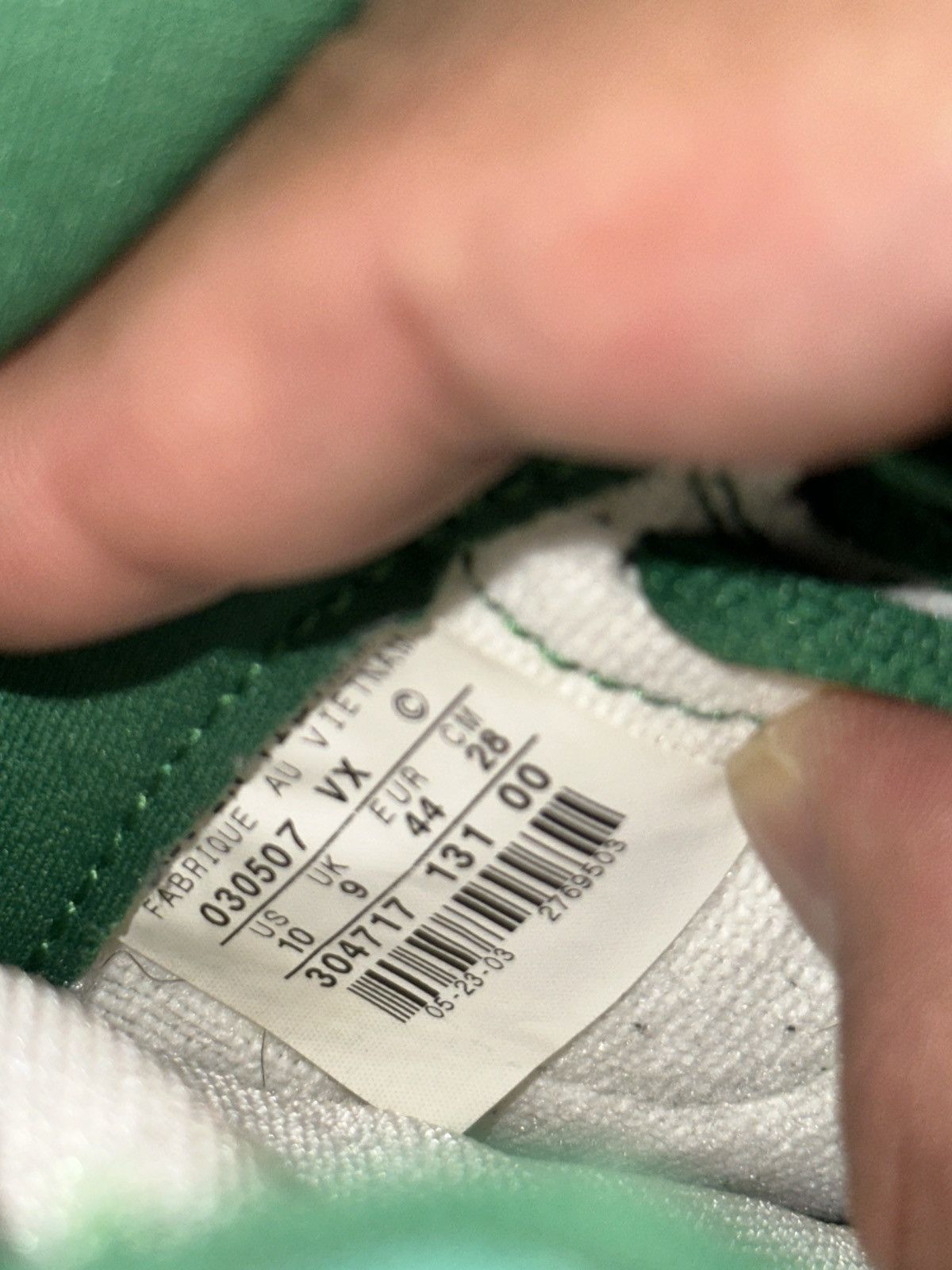Nike Vintage Nike Dunk High 2003 Celtic Green (Michigan Spartans) Size US 10 / EU 43 - 4 Thumbnail