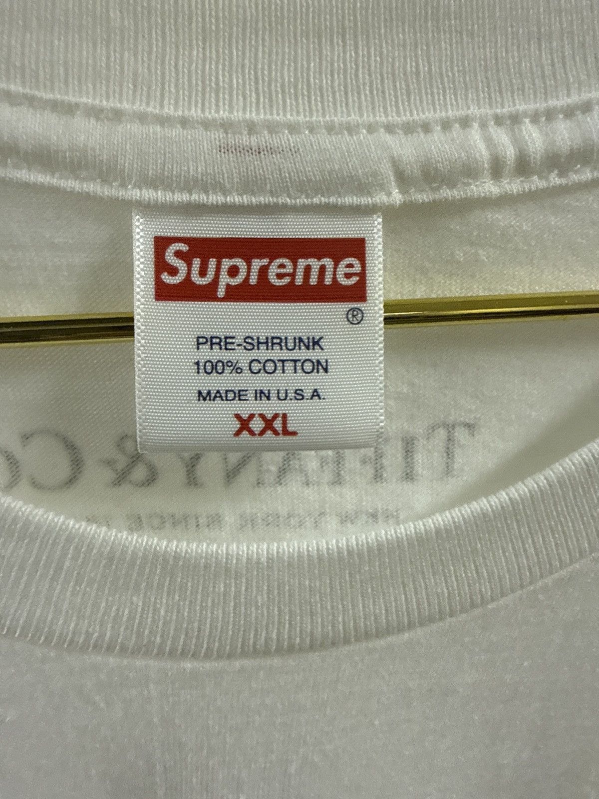 Supreme × Tiffany & Co. Supreme + Tiffany & Co. Box Logo Tee Size US XXL / EU 58 / 5 - 5 Thumbnail
