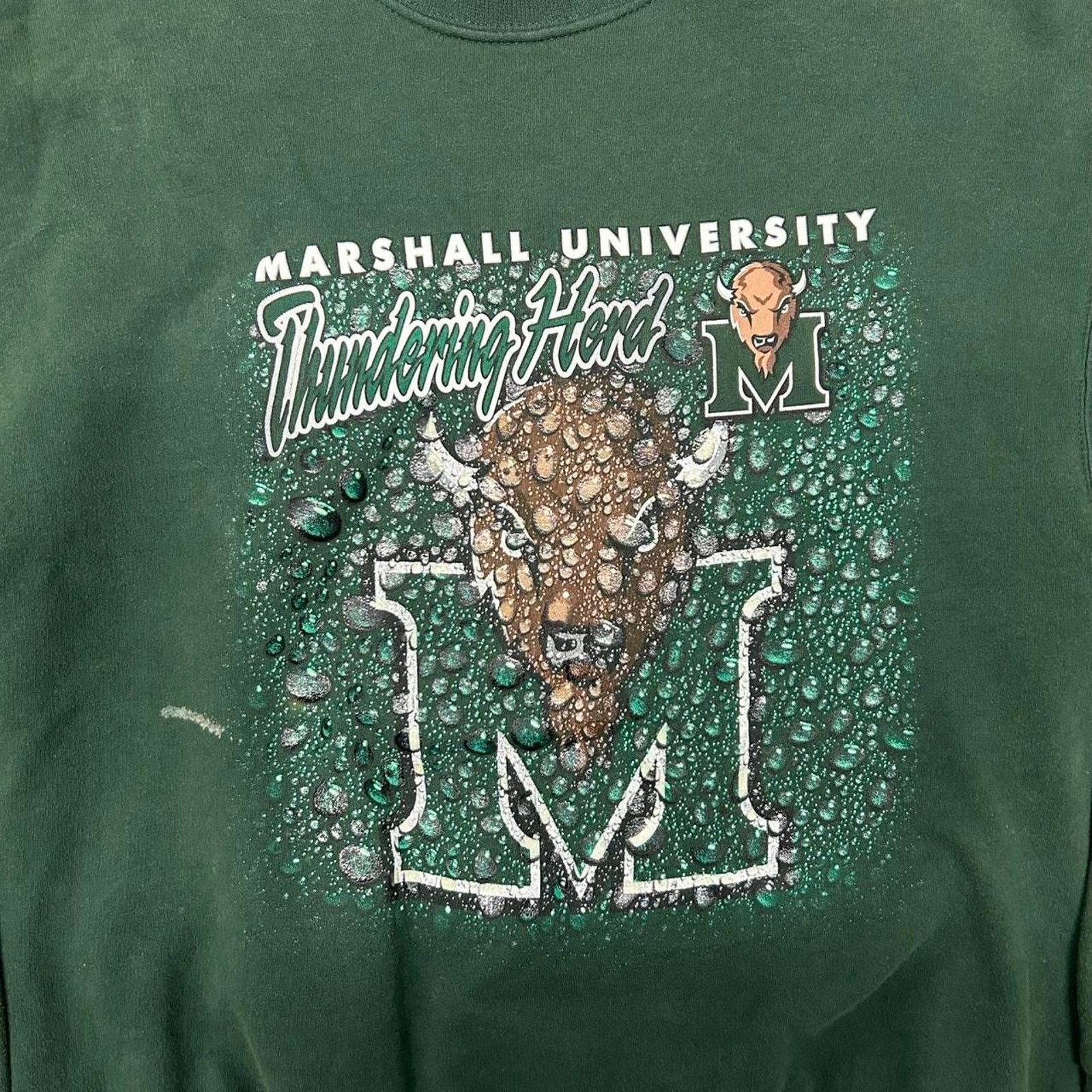 Jerzees vintage Marshall University Thundering Herd sweatshirt Size US L / EU 52-54 / 3 - 2 Thumbnail