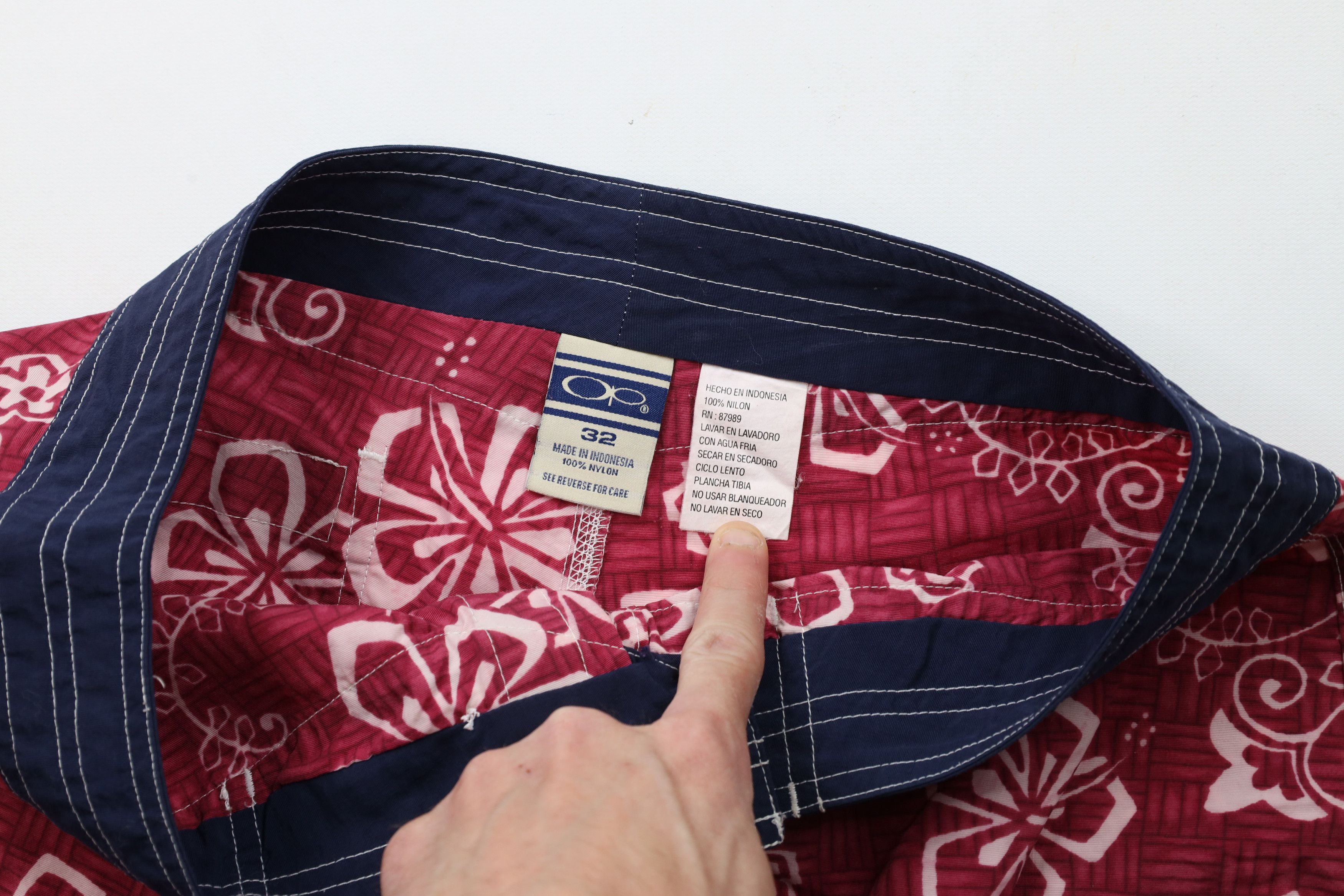 Ocean Pacific × Vintage Vintage 90s Ocean Pacific OP Surfing Board Shorts Trunks Size US 32 / EU 48 - 6 Thumbnail