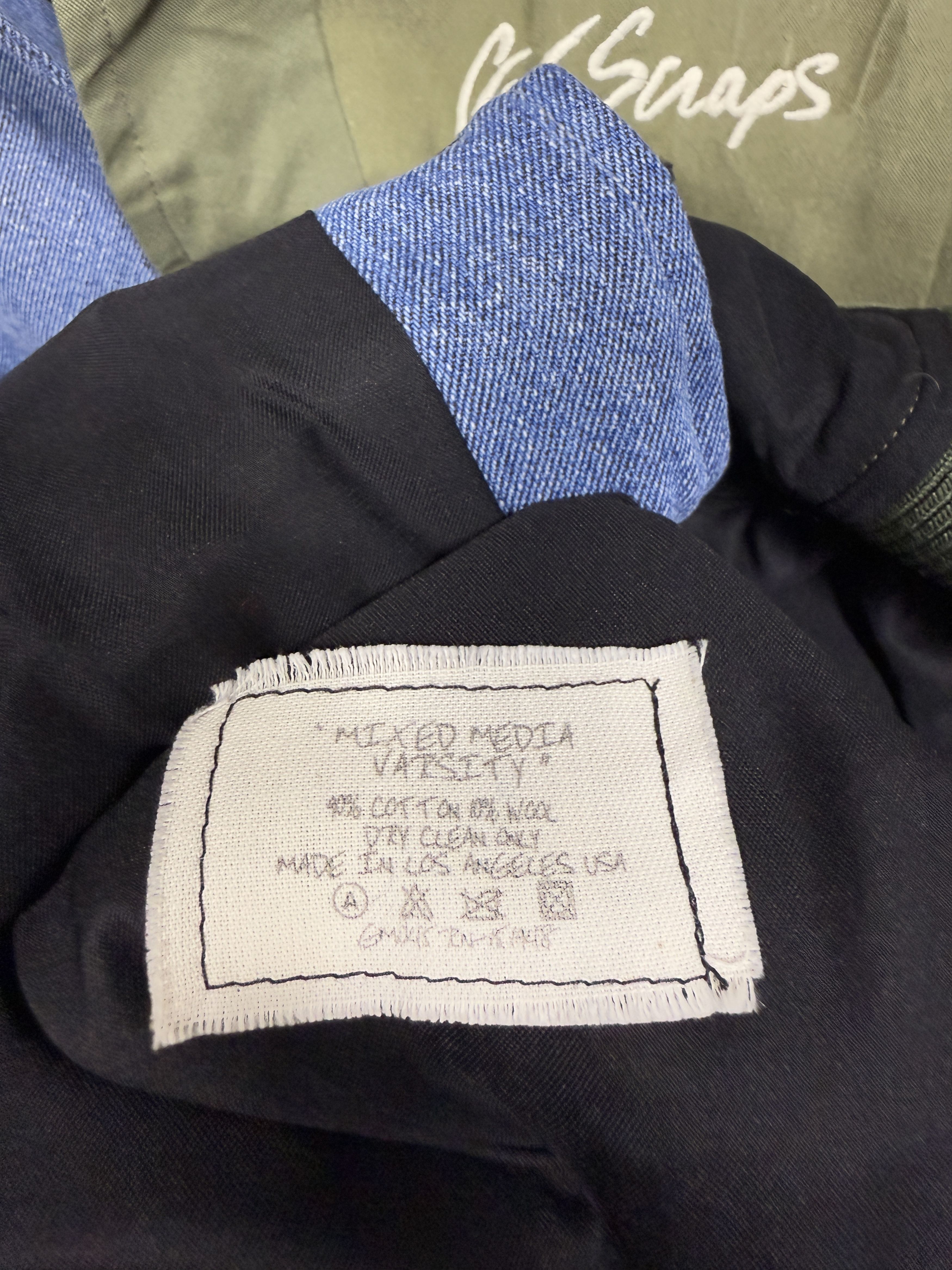 Greg Lauren Greg Lauren Mixed Media Varsity Jacket Size US M / EU 48-50 / 2 - 7 Thumbnail