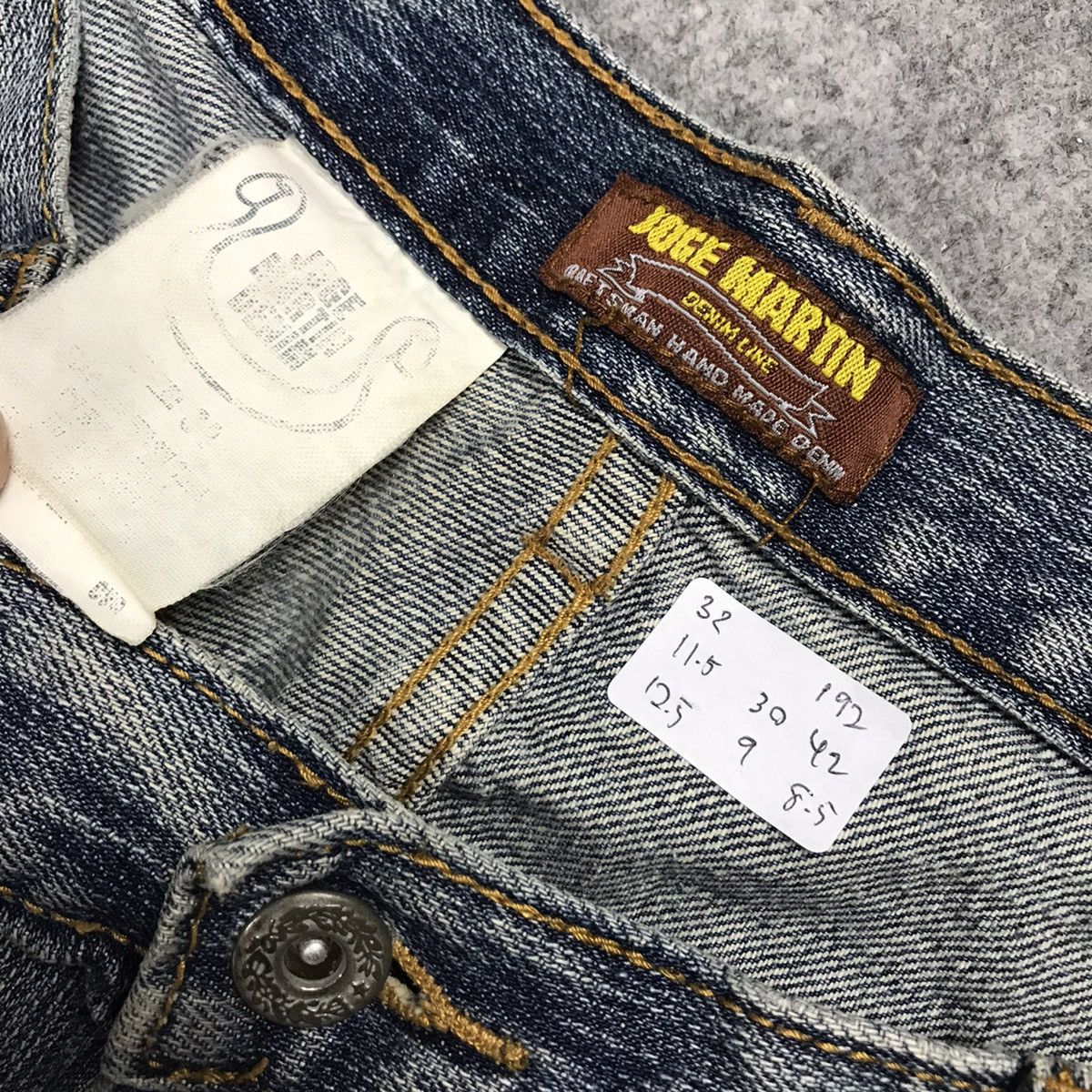 Japanese Brand JOGE MARTIN BAGGY DENIM PATCHWORK DISTRESSED JEANS PANTS Size US 32 / EU 48 - 15 Thumbnail