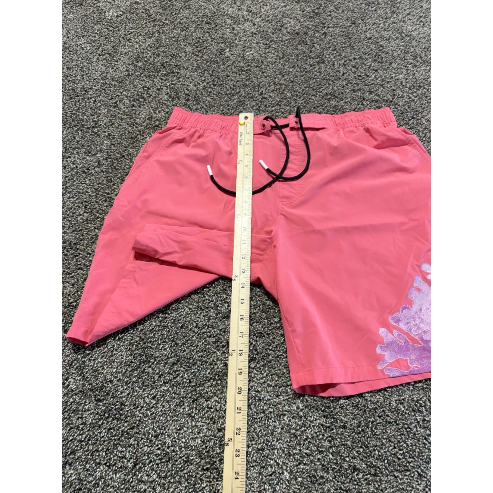 Bonobos Bonobos Board Shorts Mens Large Pink Neon Floral Swim Trunks 9 Inch Inseam Size US 33 - 6 Thumbnail