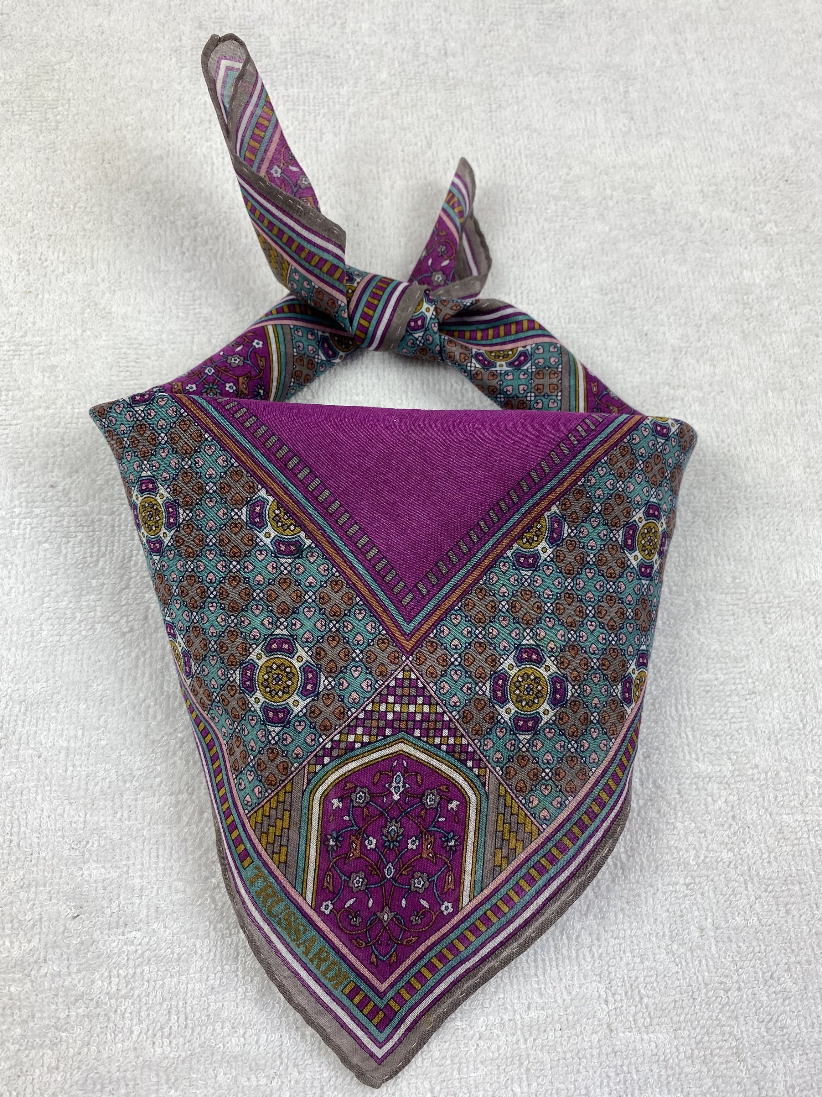 Trussardi × Vintage Trussardi Handkerchief / Bandana / Neckerchief Size ONE SIZE - 1 Thumbnail
