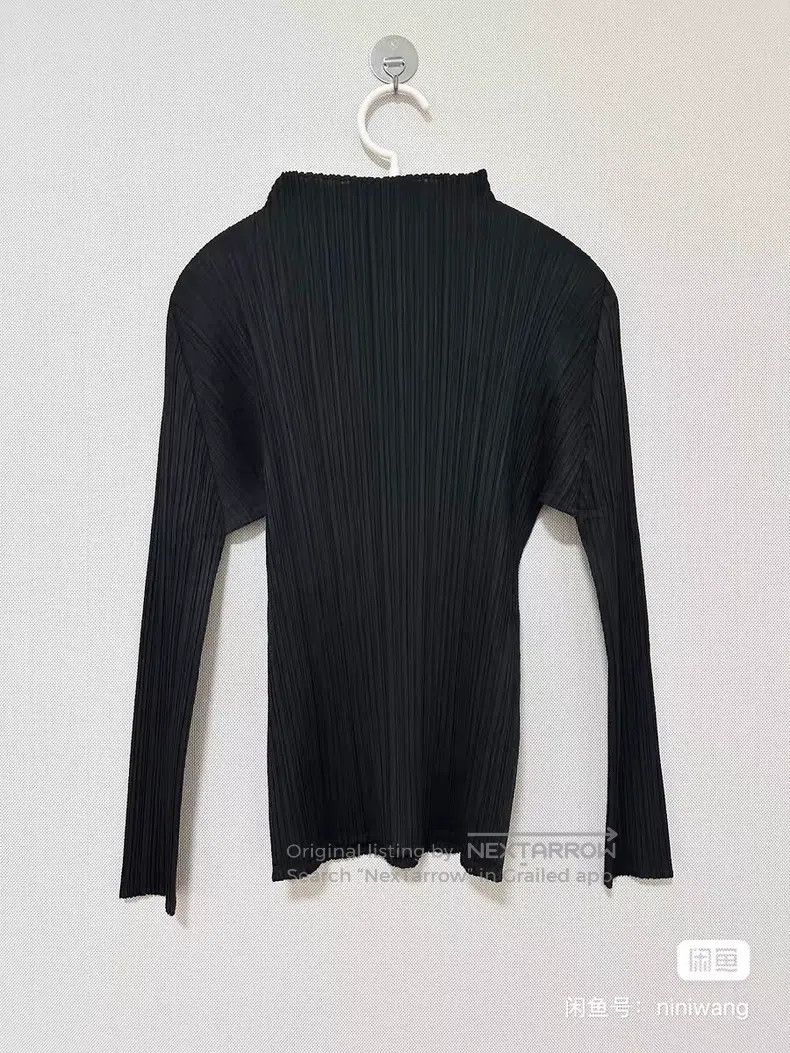 Issey Miyake Issey Miyake Black Long-Sleeve Top Size L / US 10 / IT 46 - 3 Thumbnail
