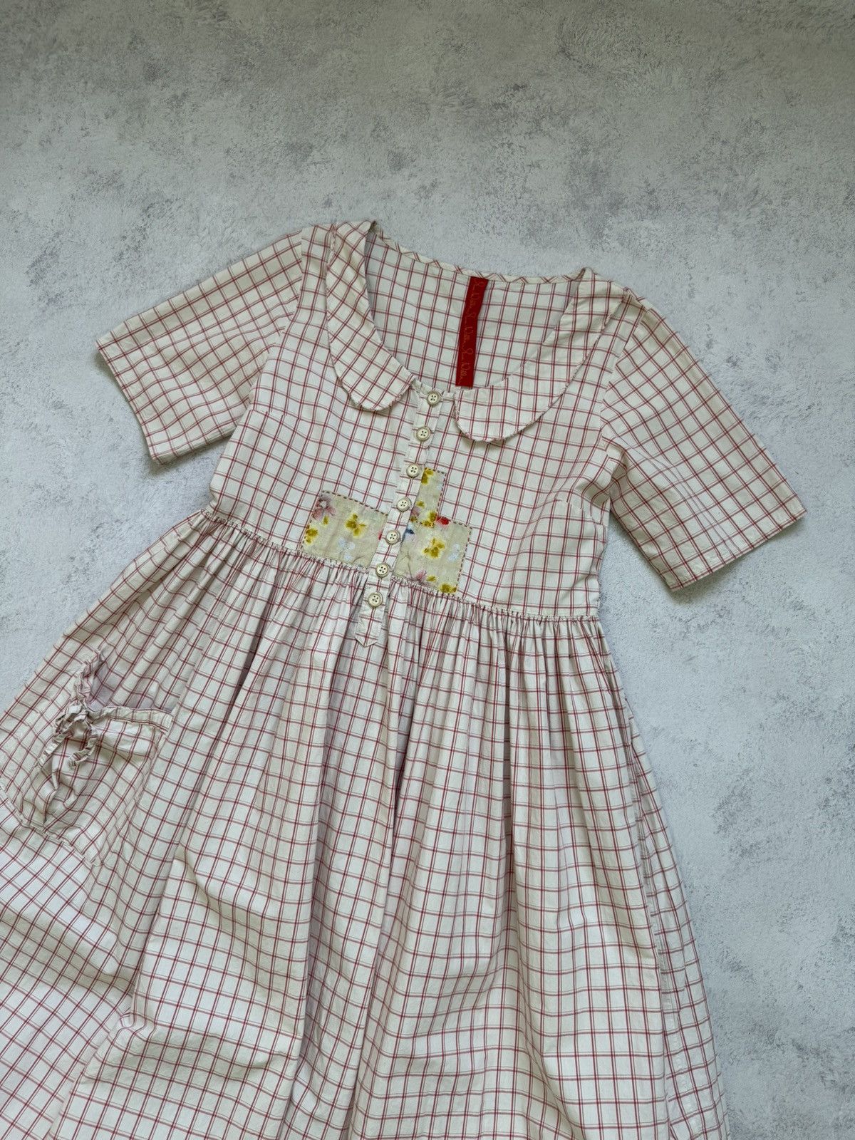 Vintage Ewa I Walla Pink Short Sleeve Checkered Midi Dress Size S Size S / US 4 / IT 40 - 11 Thumbnail
