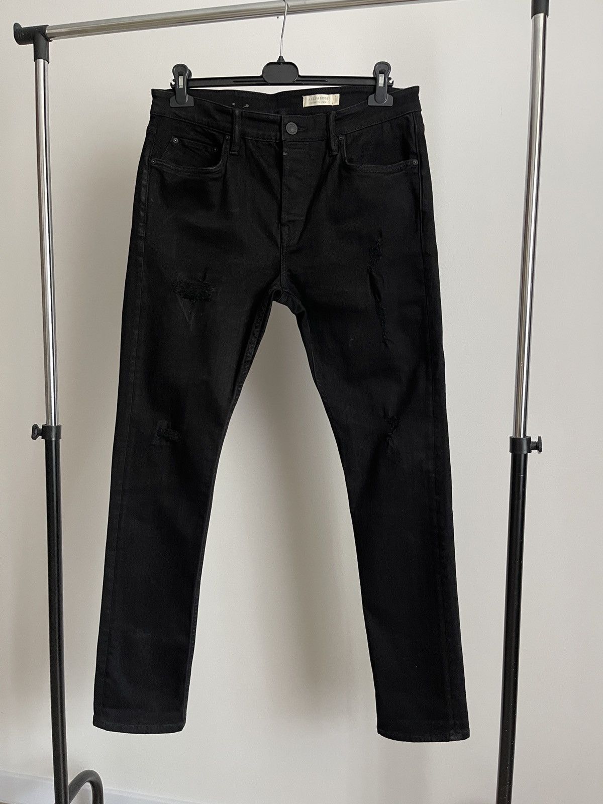 Allsaints Allsaints men’s black denim jeans 34 Size US 34 / EU 50 - 1 Thumbnail