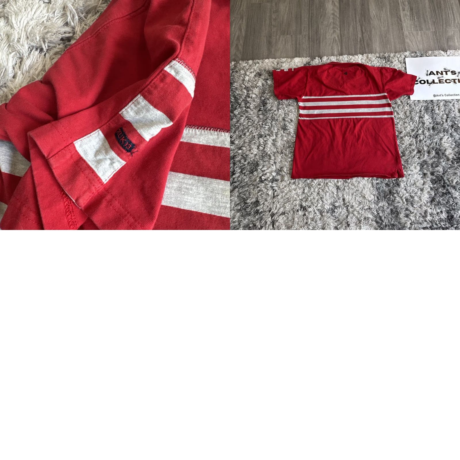 Pepe Jeans VINTAGE Pepe Jeans Polo Shirt Men XL 90s Red Gray Quarter Button Up Y2K T Shirt Size US XL / EU 56 / 4 - 8 Thumbnail