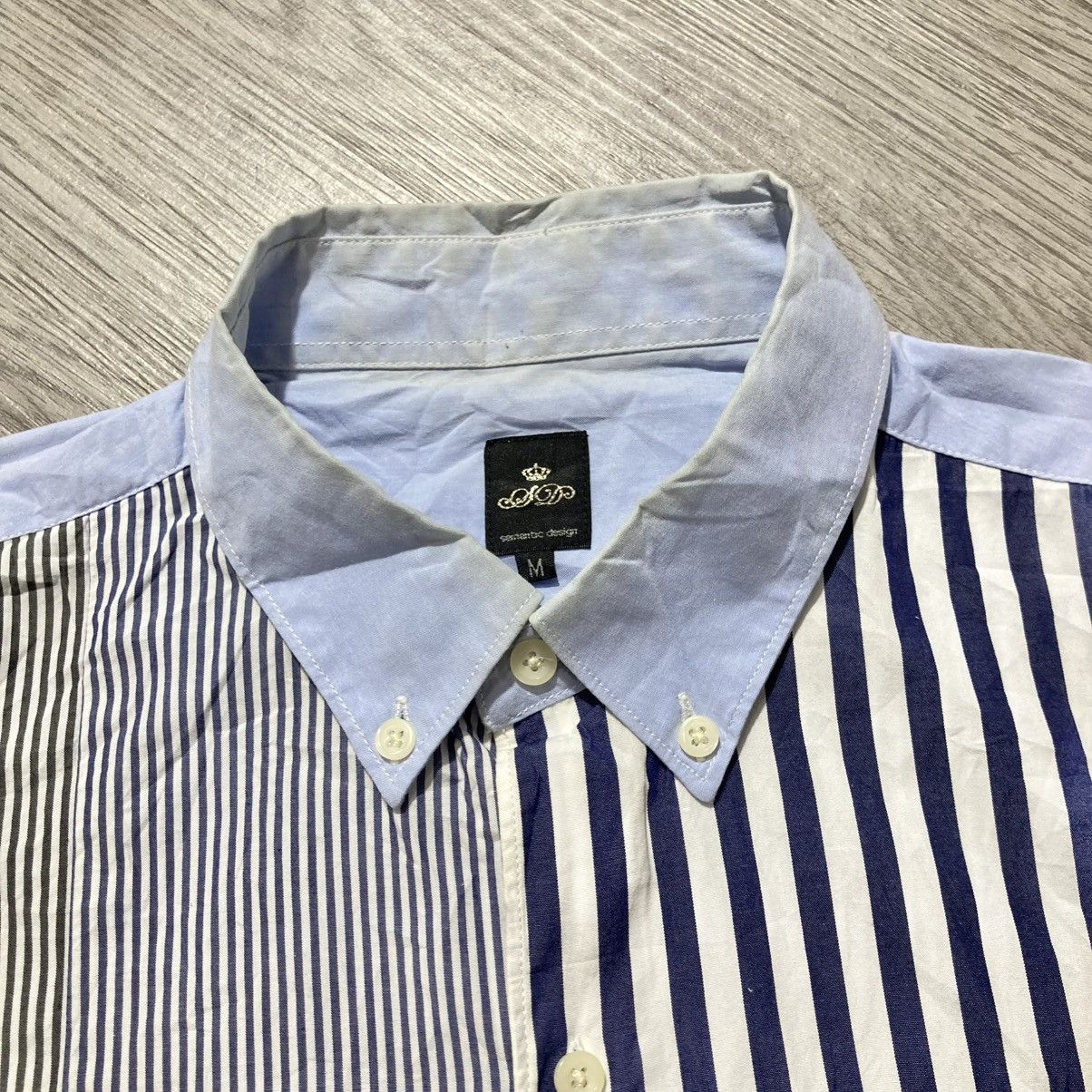 semanticdesign 2000s Semanticdesign Stripe Pattern Shirt CDG Style Designer Size US M / EU 48-50 / 2 - 7 Thumbnail