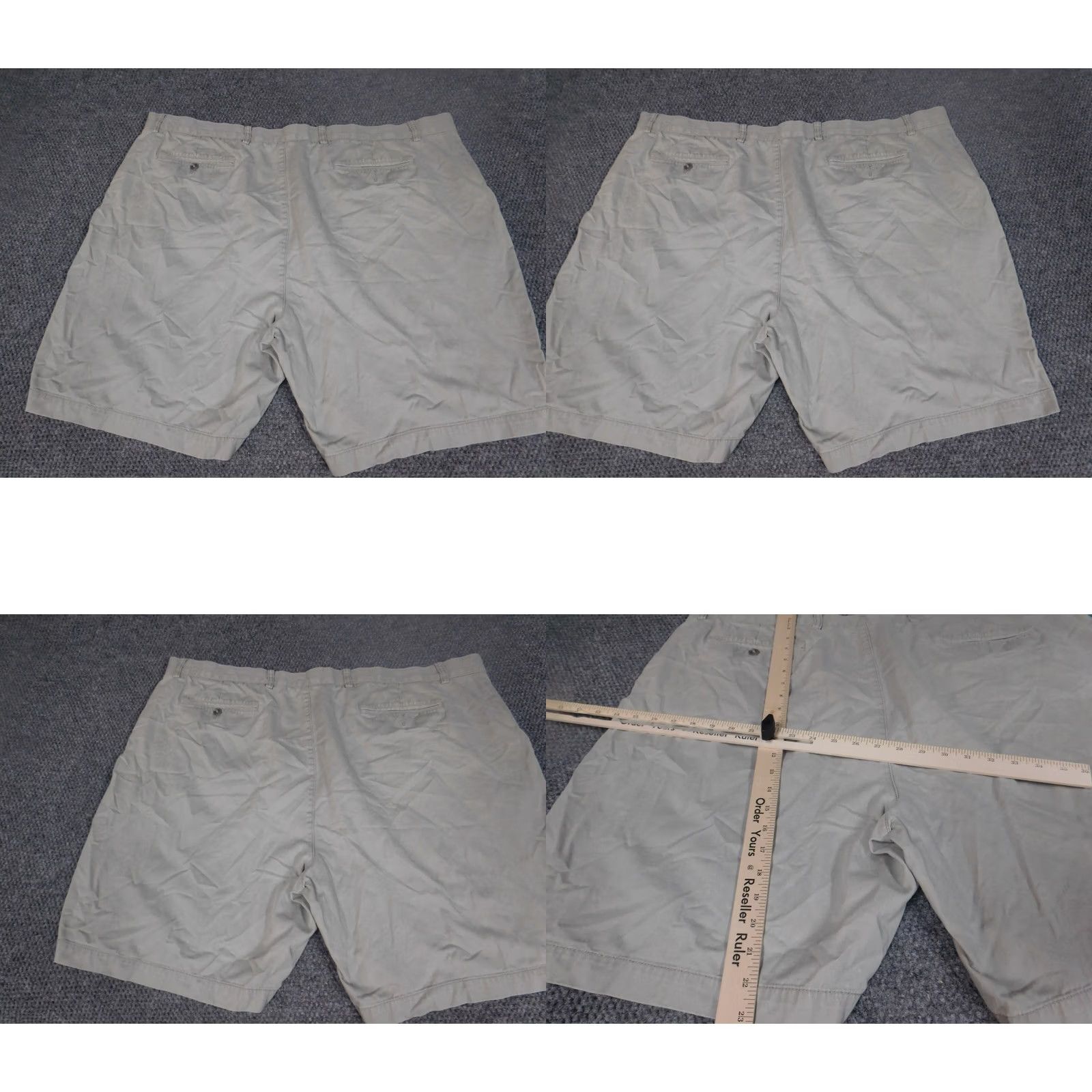 Roundtree & Yorke Roundtree & Yorke Mens Shorts 47 Beige Relaxed Cargo Knit Flat Front Breathable Logo Casual Regular Men Size US 30 / EU 46 - 8 Thumbnail