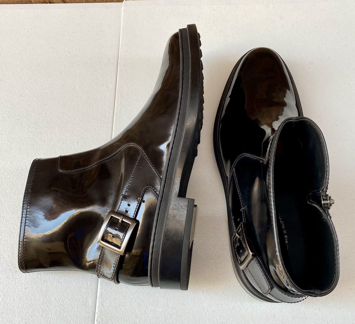 Tod's Tod’s 🇮🇹 blk naplak leather spencer motorcycle boots 11 NEW Size US 11 / EU 44 - 13 Thumbnail