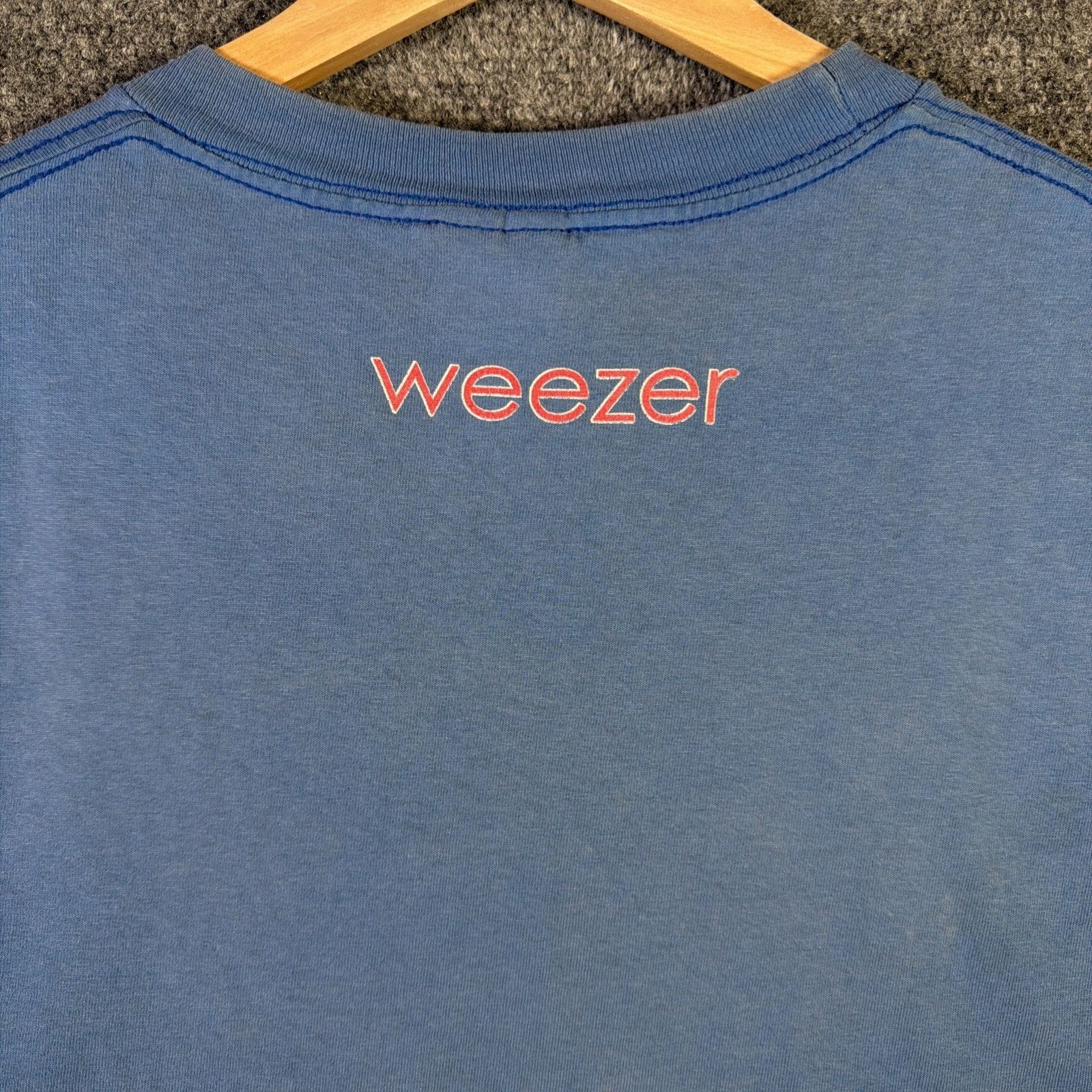 Band Tees Vintage Weezer Shirt Mens XL Blue 90s Band Tee Music Rock Size US XL / EU 56 / 4 - 2 Thumbnail