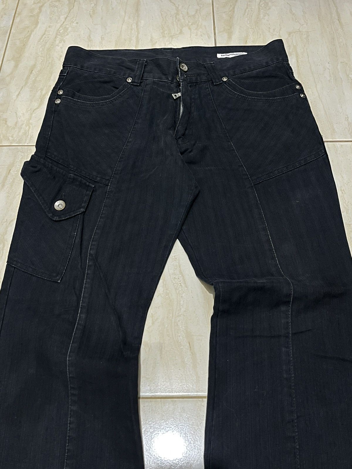 Japanese Brand Semanticdesign black washed Flare Pant Size US 32 / EU 48 - 3 Thumbnail