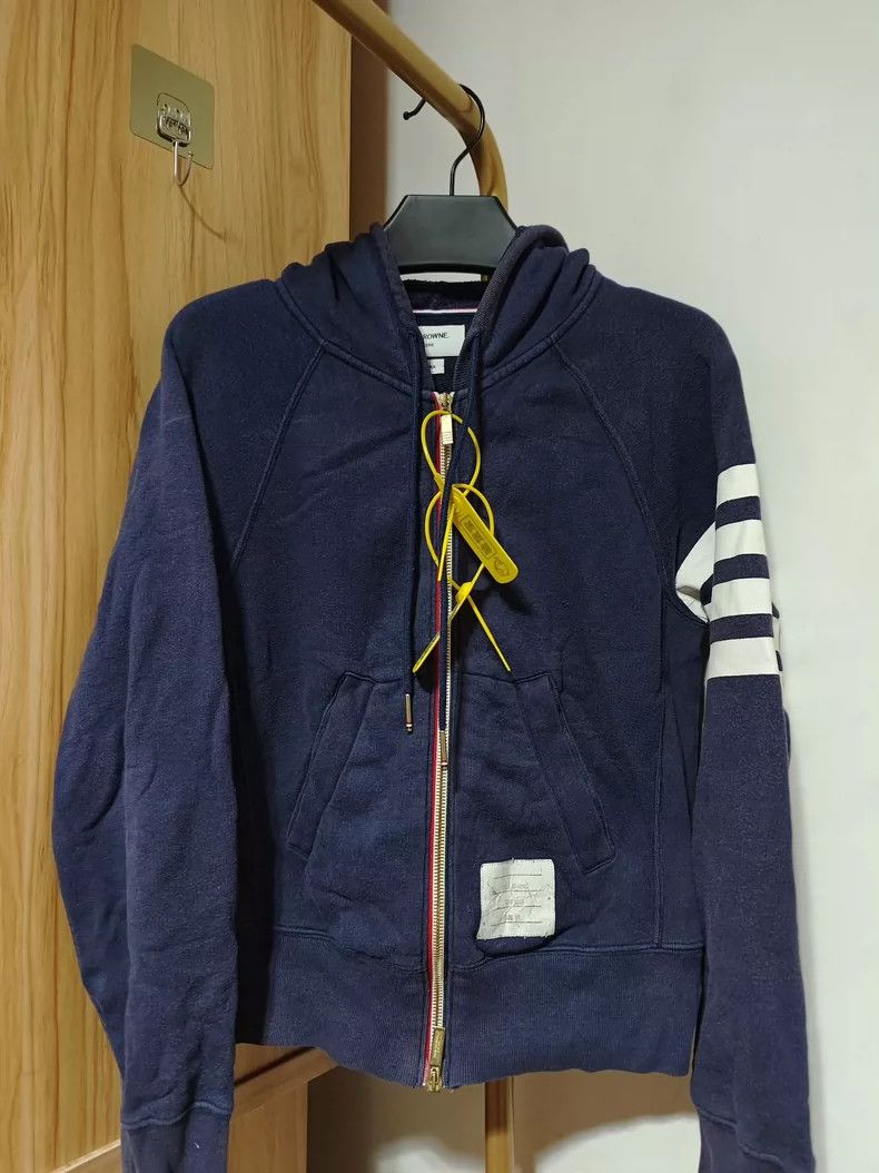 Thom Browne Thom Browne Blue hoodie Size US XS / EU 42 / 0 - 1 Thumbnail