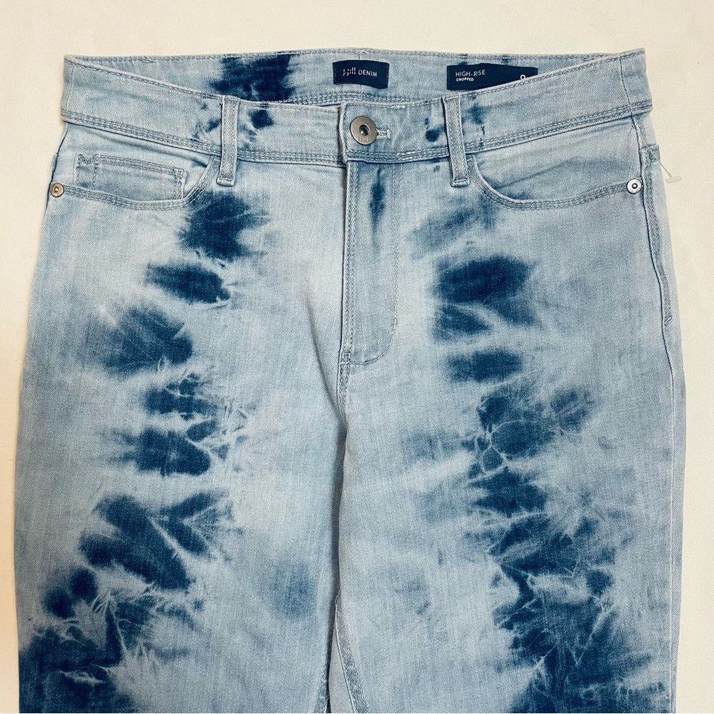 J. Jill New J. Jill High Rise Cropped Cuff Tie Dye Island Wash Jean Size 30" / US 8 / IT 44 - 6 Thumbnail