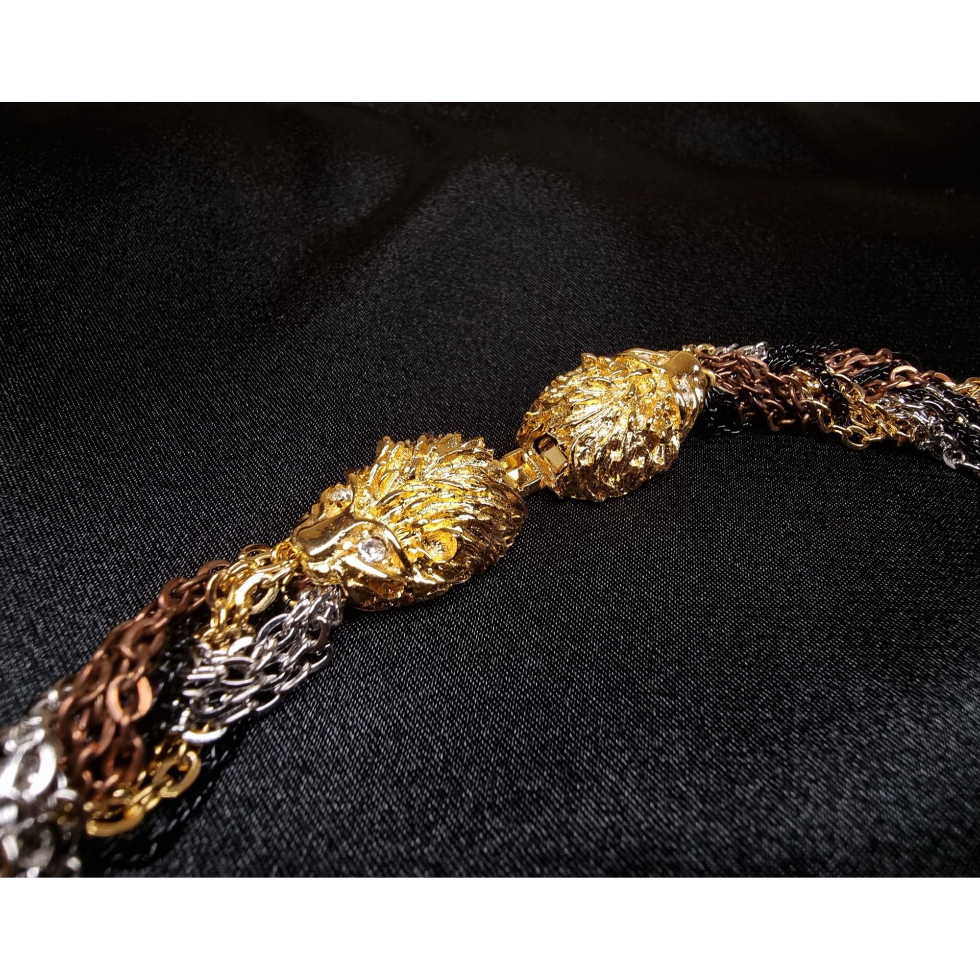Vintage Vintage Eisenberg Braided Multi-Tone Chain Necklace & Bracel Size ONE SIZE - 5 Thumbnail