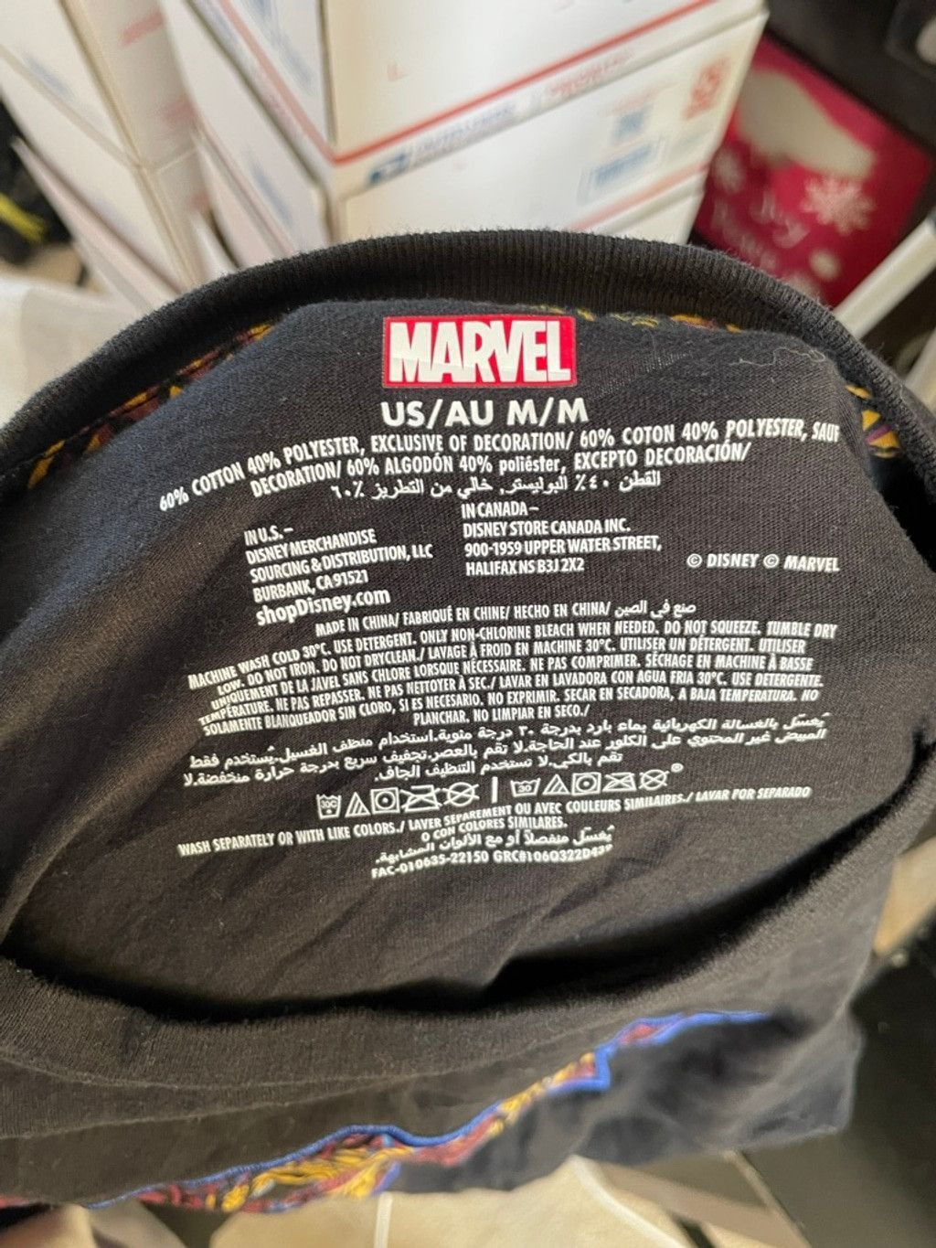 Marvel Comics Marvel Men's Black Short Sleeve Tee M Size US M / EU 48-50 / 2 - 3 Thumbnail