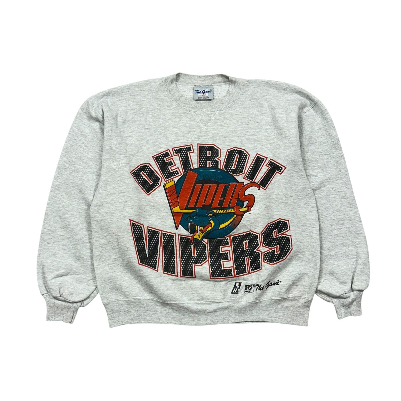 Vintage VTG 90s IHL DETROIT VIPERS THE GAME CREWNECK SWEATSHIRT Size US L / EU 52-54 / 3 - 1 Thumbnail
