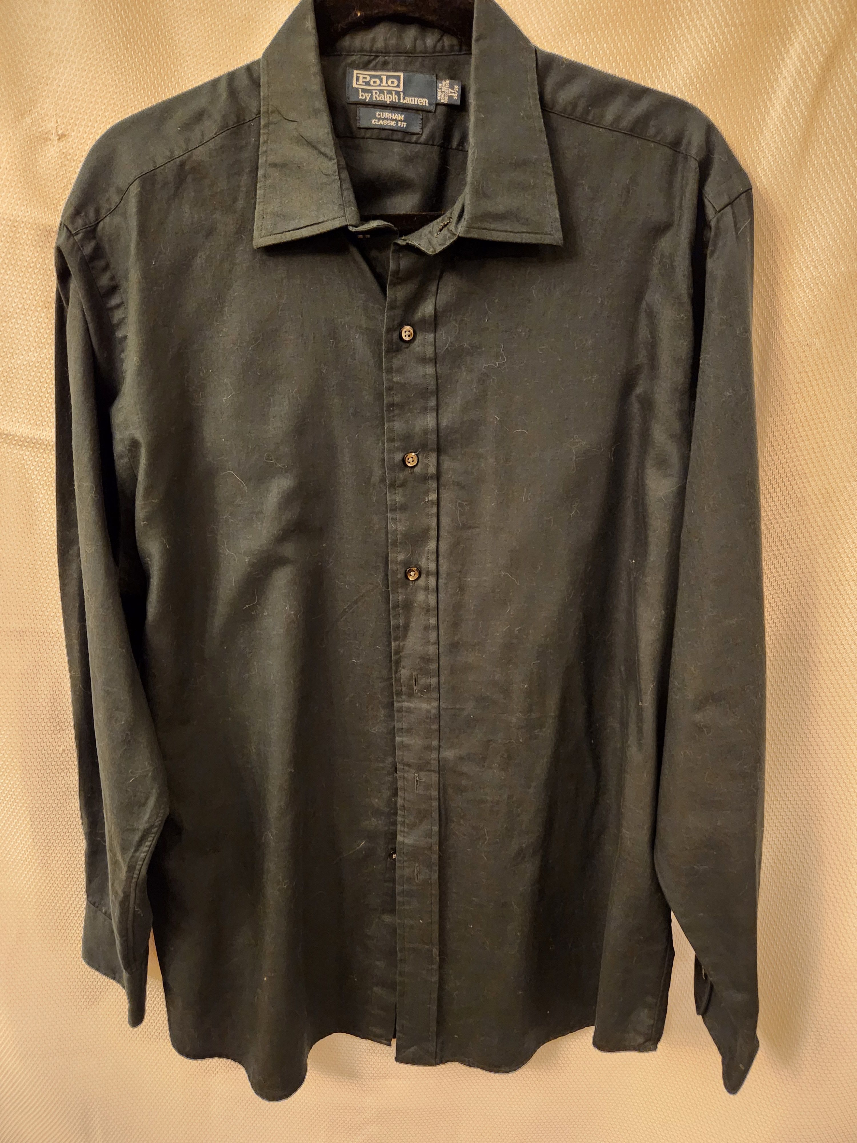 Polo Ralph Lauren Curham Long Sleeve Navy Blue Button Front Shirt Size US XL / EU 56 / 4 - 1 Thumbnail