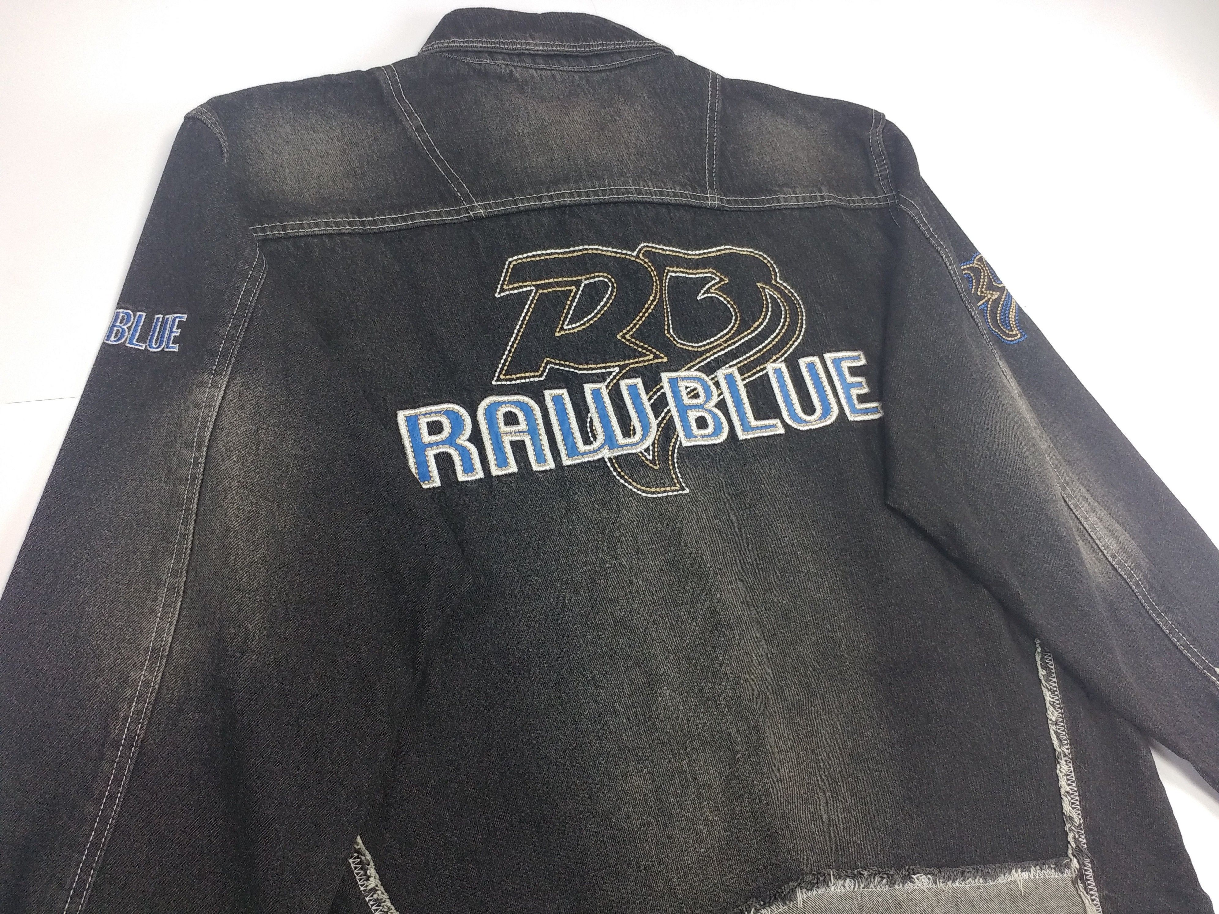 Vintage Raw Blue jacket, vintage denim jacket, 90s hip hop, 1990s XL Size US XL / EU 56 / 4 - 5 Thumbnail
