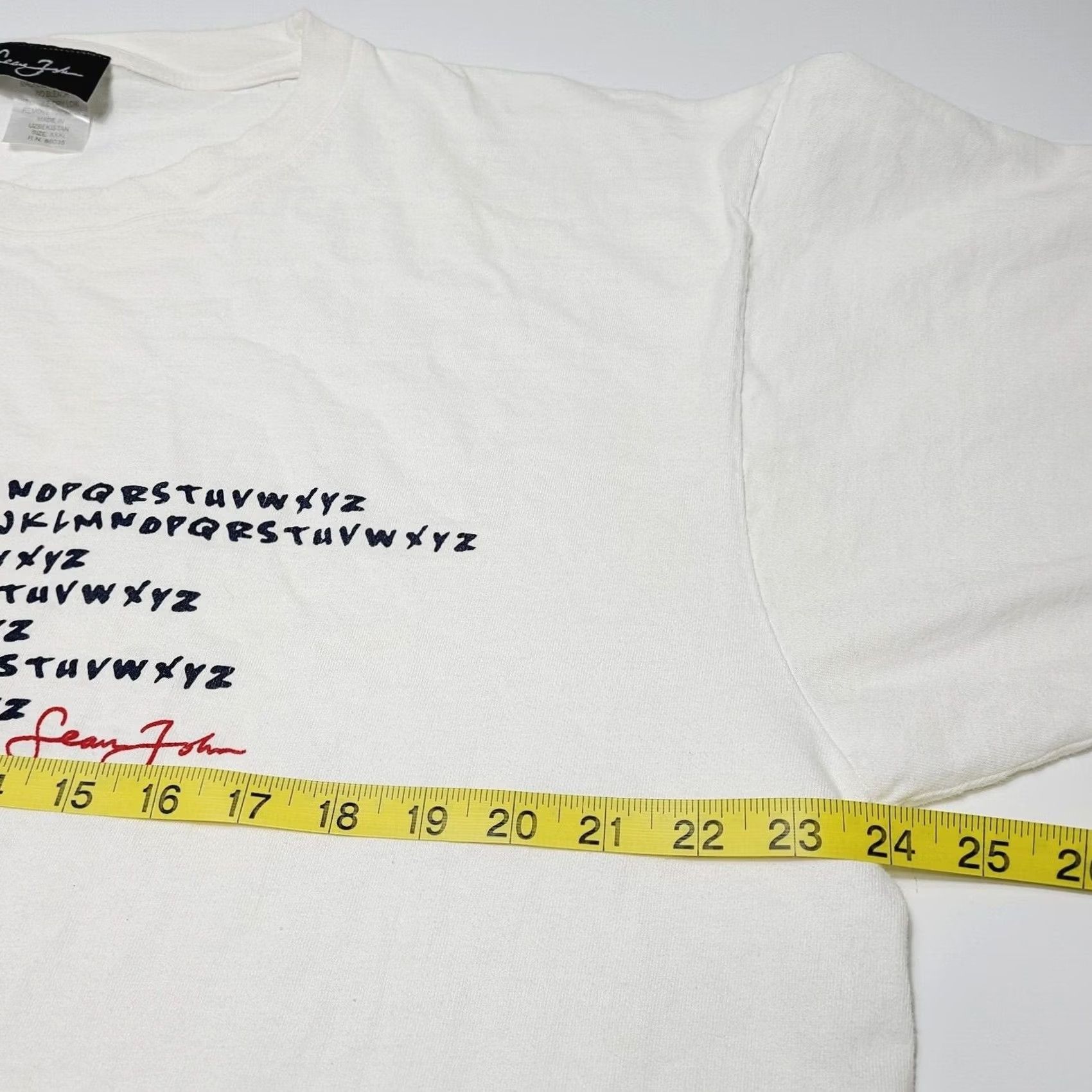 Sean John VINTAGE Sean John Collection Men’s Graphic T-Shirt 3XL White Crew Neck Short Sleeve Logo Cotton Hip-hop Alphabet Bird Atom Men Size US XXL / EU 58 / 5 - 8 Thumbnail