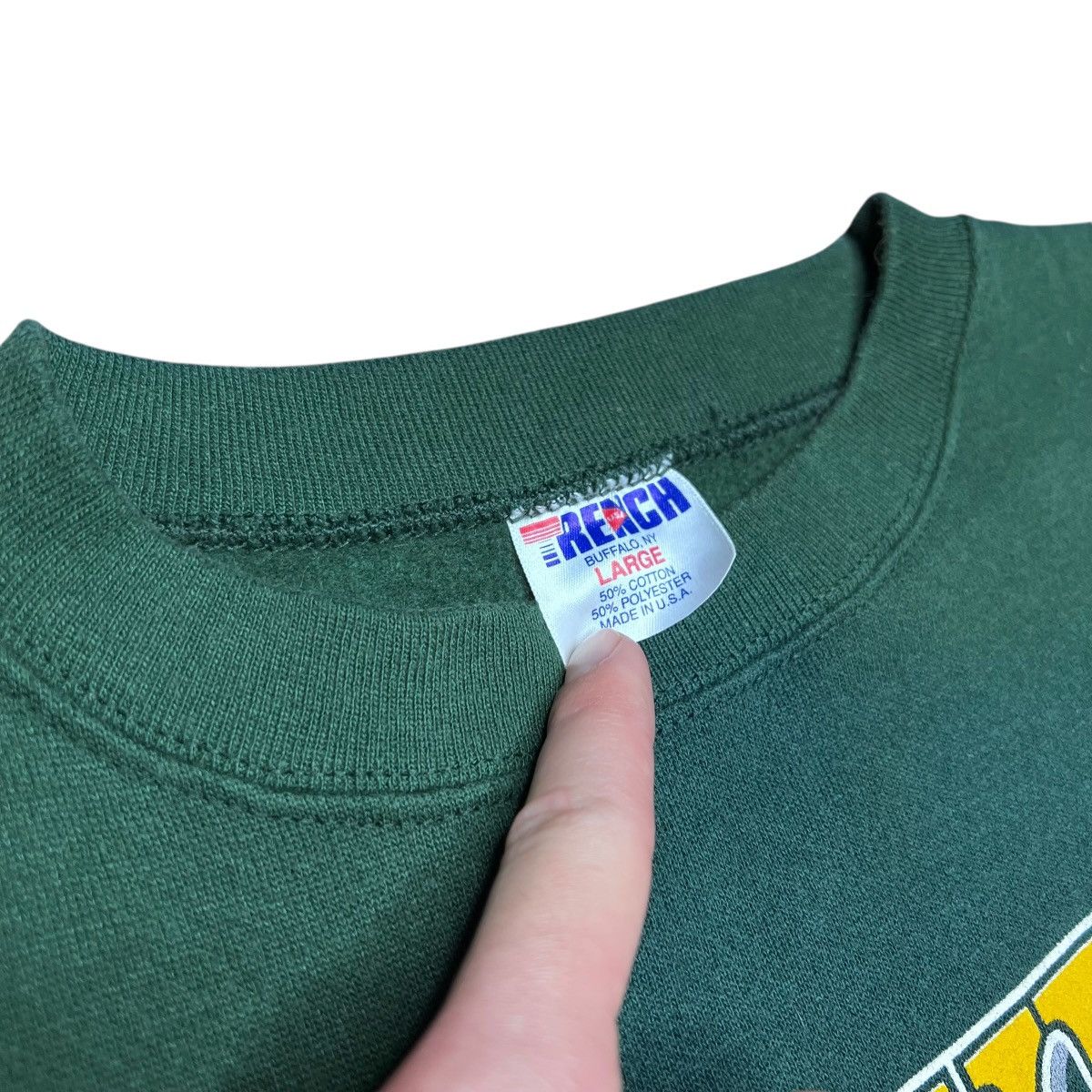 NFL Vtg 1990s NFL Green Bay Packers Trench Spell Out Sweatshirt Size US L / EU 52-54 / 3 - 2 Thumbnail