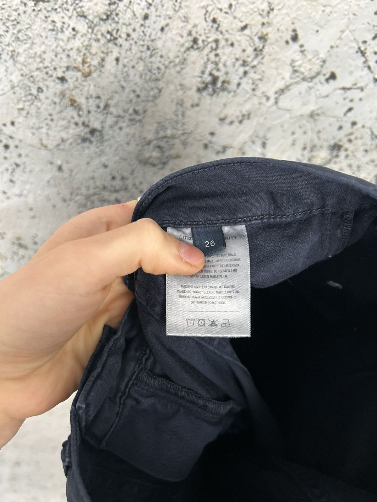 Citizens Of Humanity Citizen of Humanity Navy Cargo Pants Designer Avant Garde Size US 26 / EU 42 - 6 Thumbnail