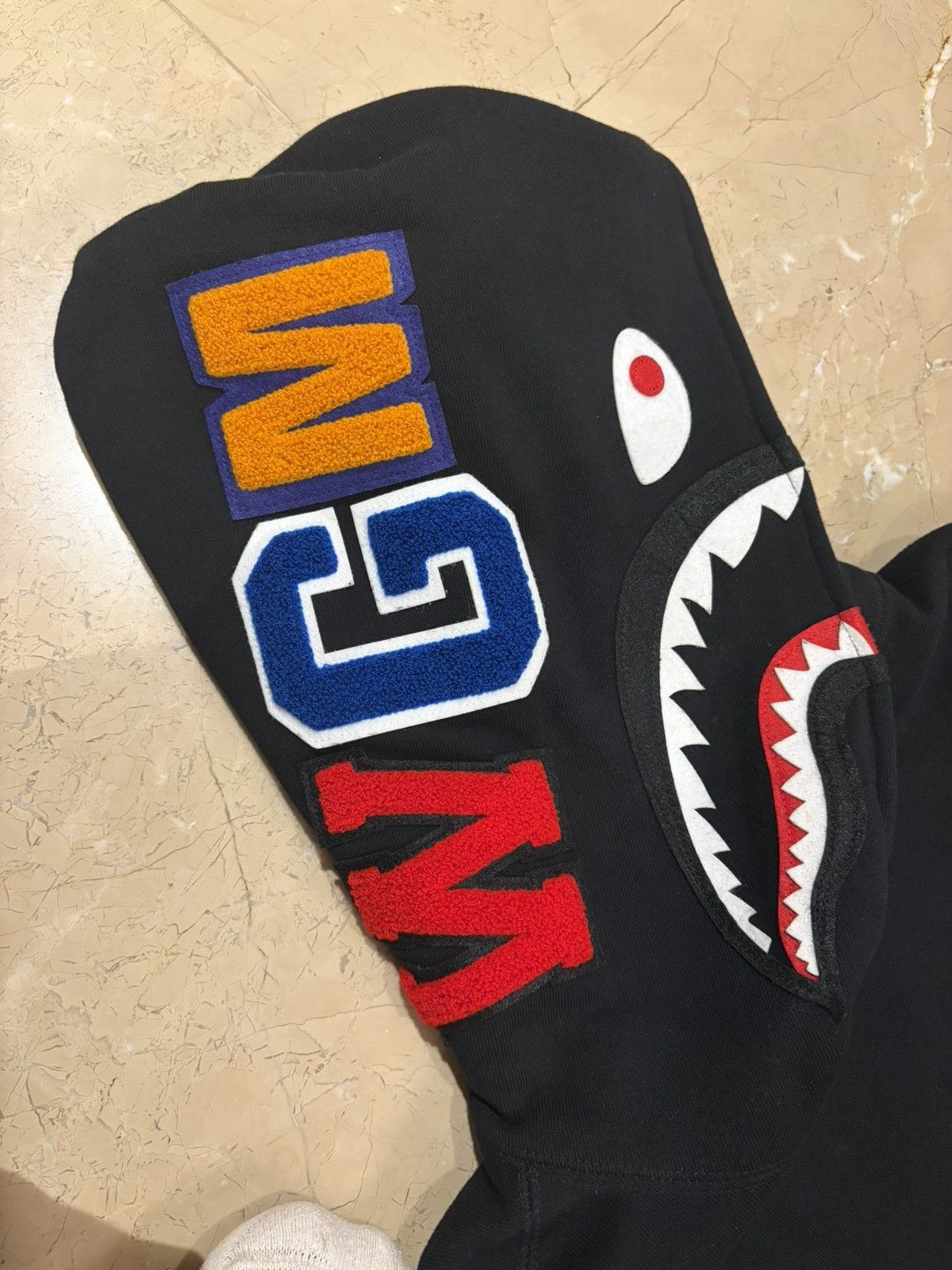 Bape Bape shark hoodie pullover black Size US M / EU 48-50 / 2 - 3 Thumbnail