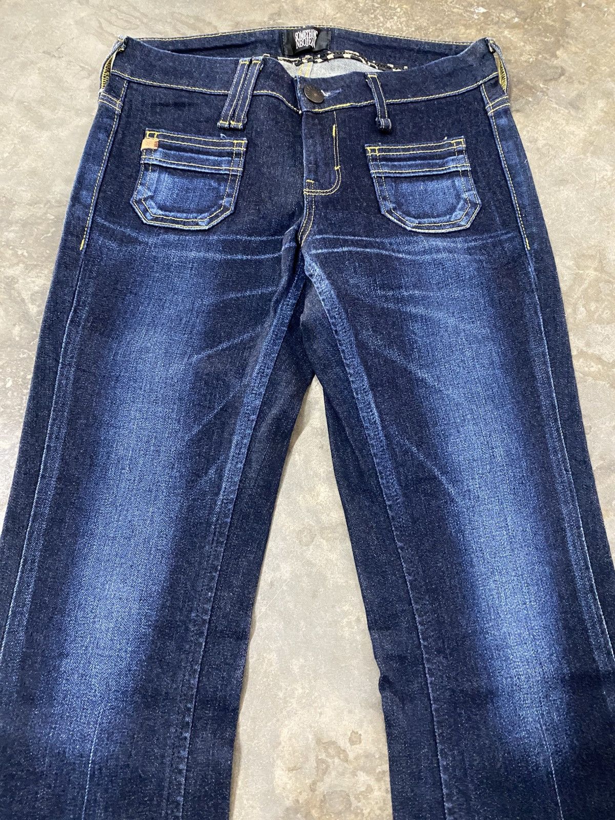 Edwin × If Six Was Nine × Le Grande Bleu (L.G.B.) Super Flare Something Neo Jean Pour Femme p188 Size 26" / US 2 / IT 38 - 10 Thumbnail