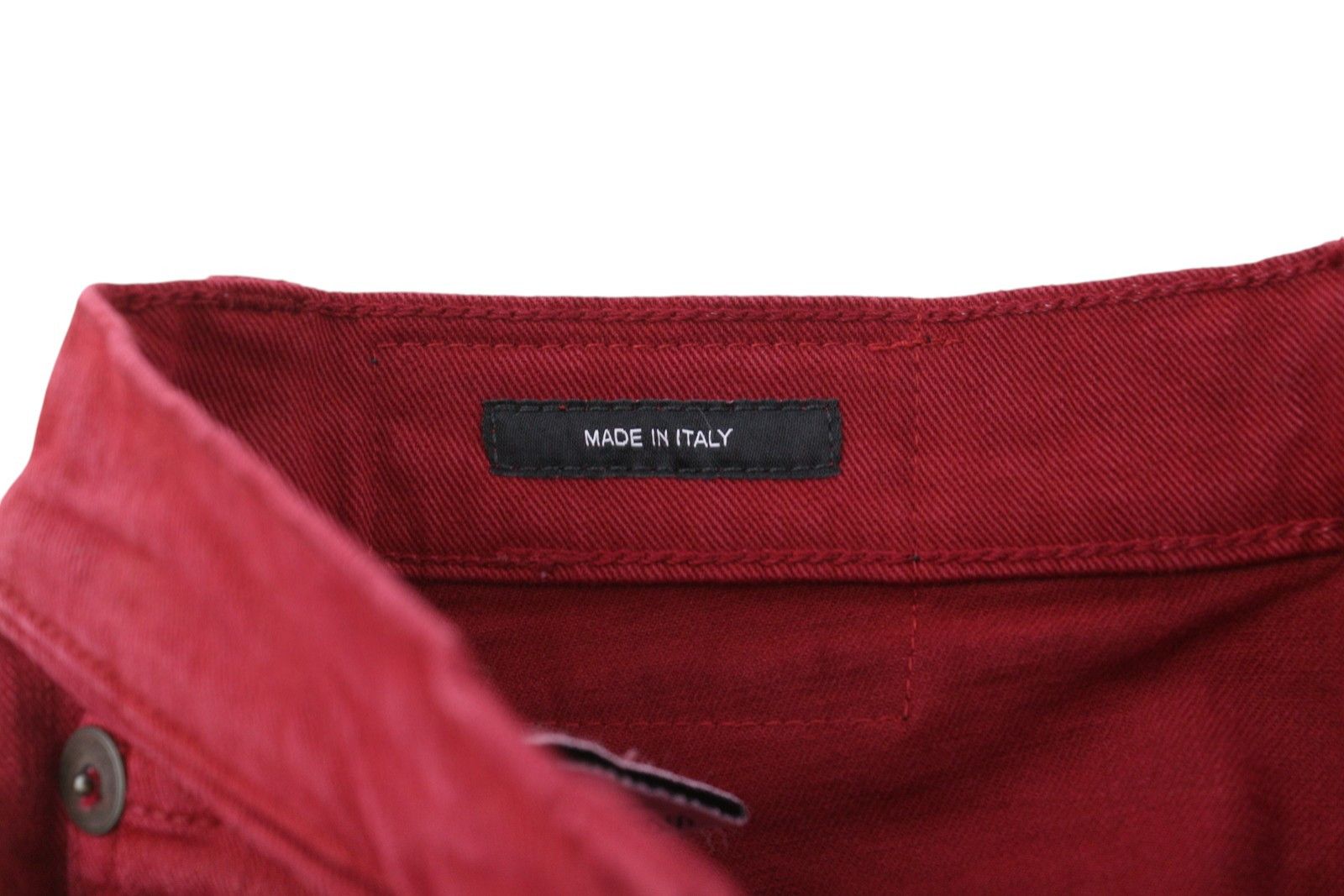 R13 JANE 27 Vivid Red Stretch Slim Straight Fit Pants 85772 Size 27" / US 4 / IT 40 - 7 Thumbnail