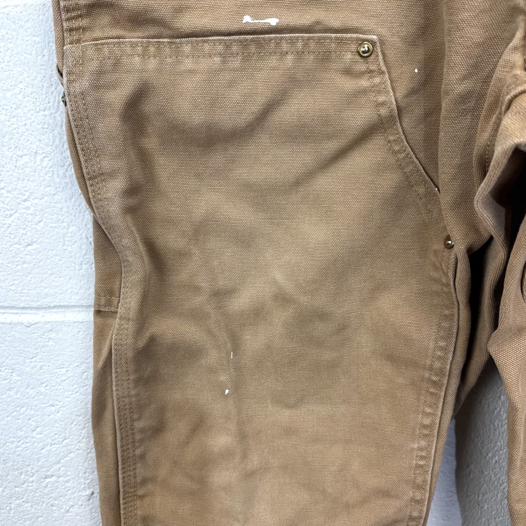 Carhartt VINTAGE Carhartt Carpenter Work Pants Mens 34x34 Canvas Brown 90s Retro Workwear Size US 34 / EU 50 - 6 Thumbnail