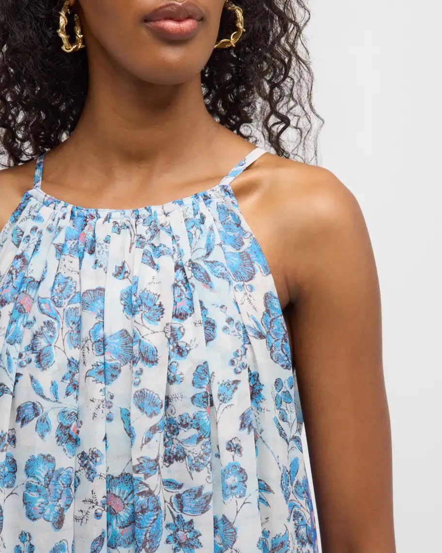 Loro Piana o1srvl11e0824 Christel Flower Maxi Dress in Multicolor Size M / US 6-8 / IT 42-44 - 6 Thumbnail