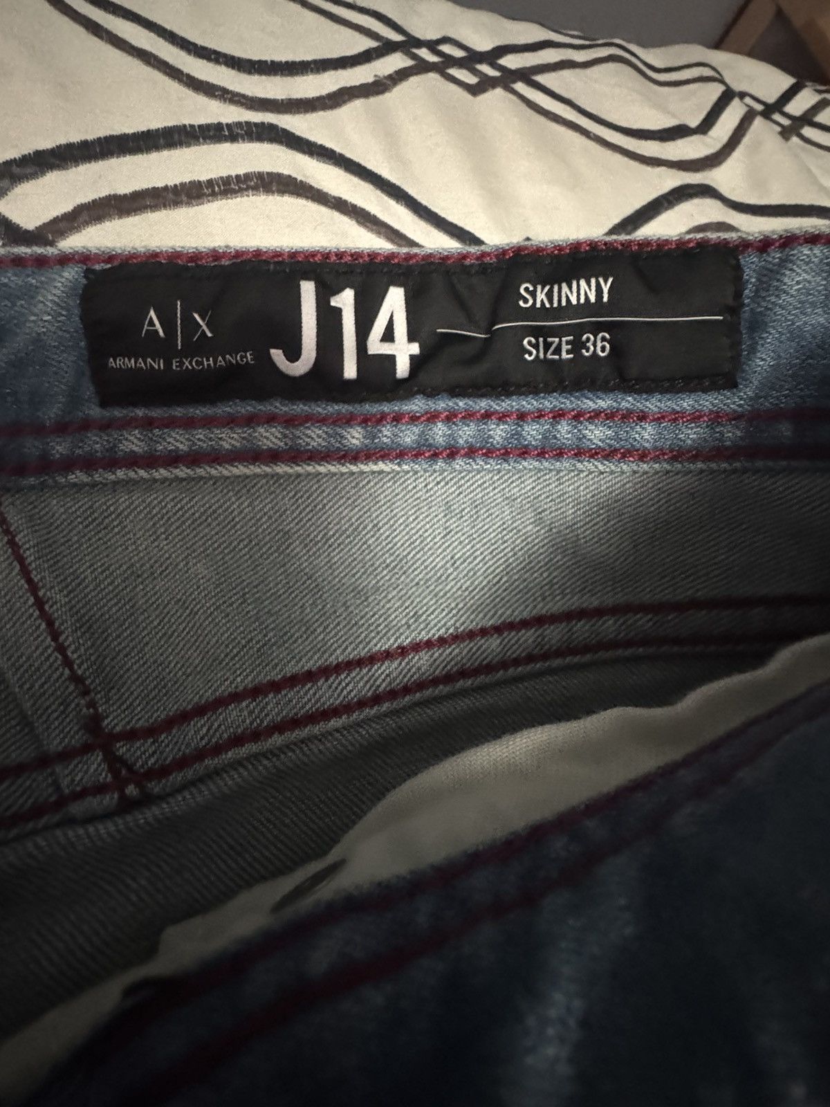Armani Exchange Blue Ripped Armani Exchange Jeans Size US 36 / EU 52 - 3 Thumbnail