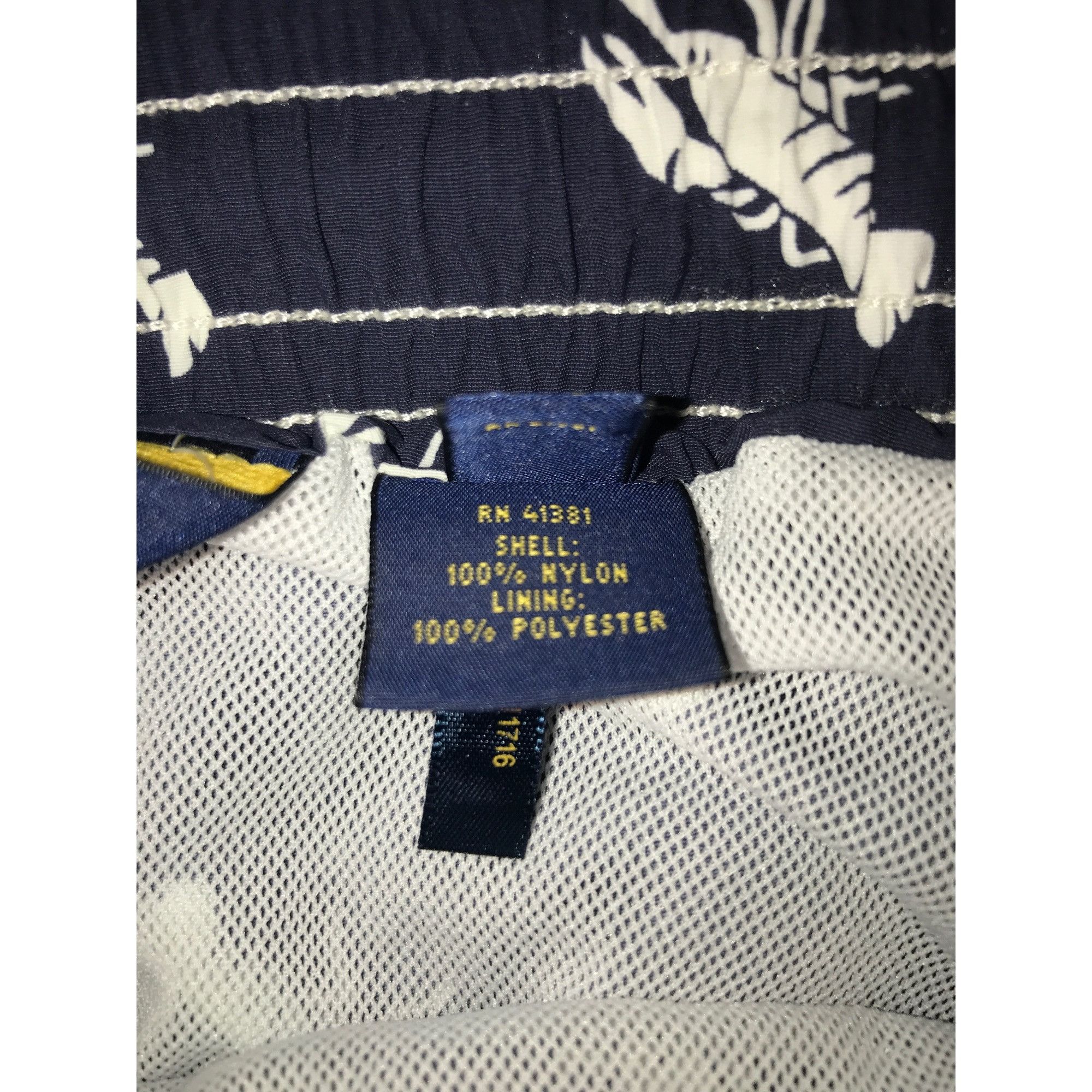 Polo Ralph Lauren Men's Navy and White Lobster Print Polo Ralph Lauren Trunks Size US 40 / EU 56 - 4 Thumbnail
