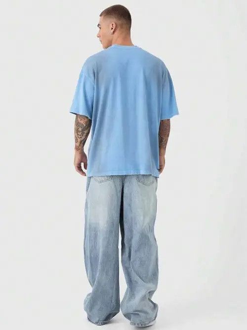 Jean × Vintage Skater Baggy Relaxed Fit Jeans 90s Size US 34 / EU 50 - 1 Thumbnail