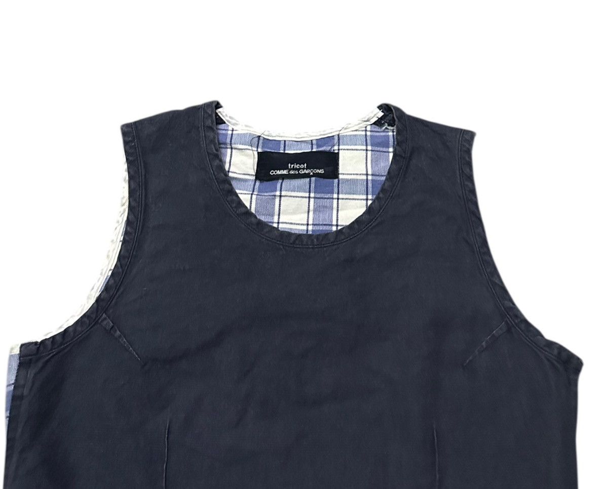 Tricot Comme des Garcons Vintage Comme des Garçons Tricot sleeveless navy blue dress Size M / US 6-8 / IT 42-44 - 3 Thumbnail