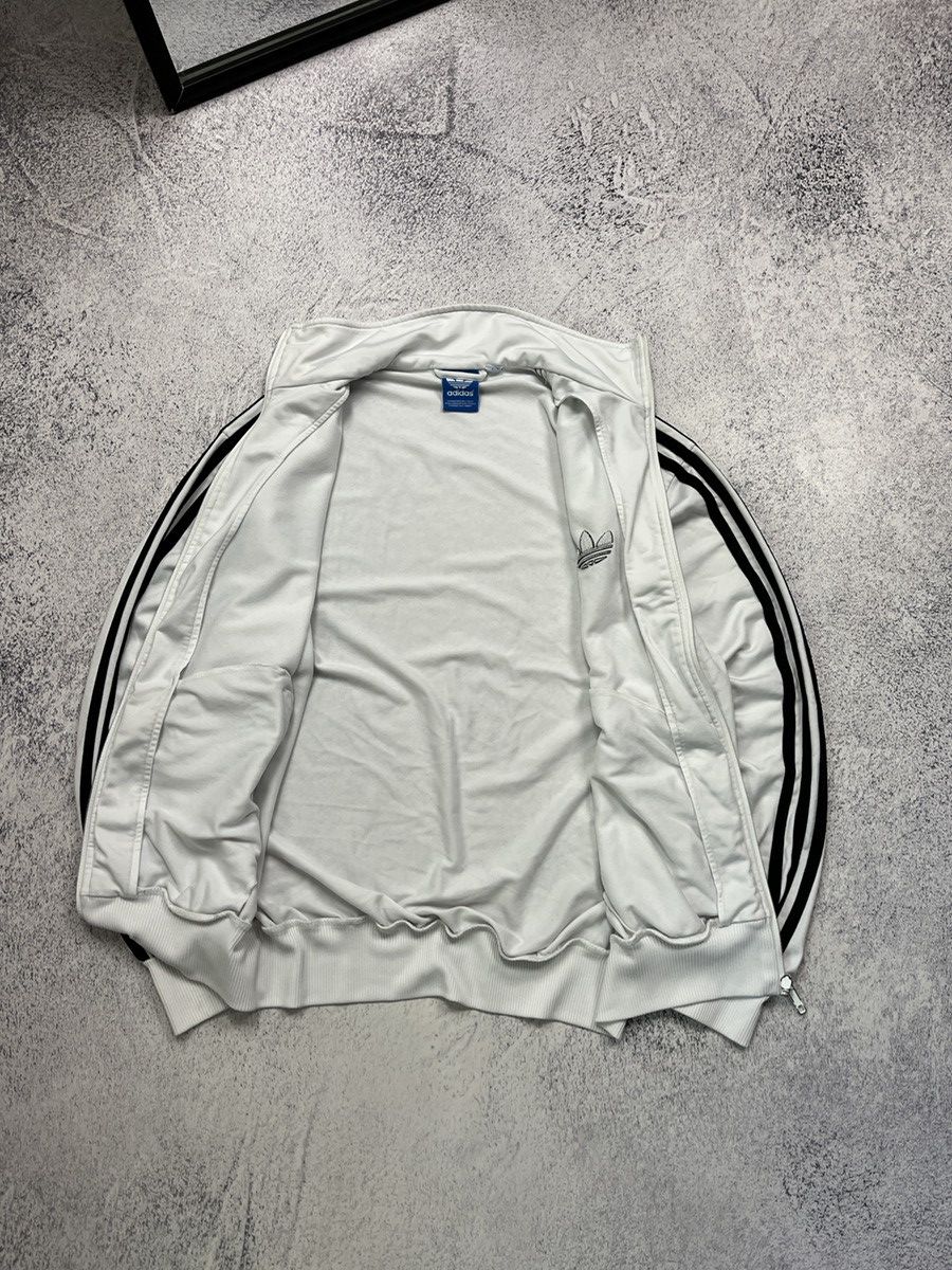 Adidas Vintage 00’s Adidas Track Jacket Striped Y2K White Rare Hype Size US L / EU 52-54 / 3 - 11 Thumbnail