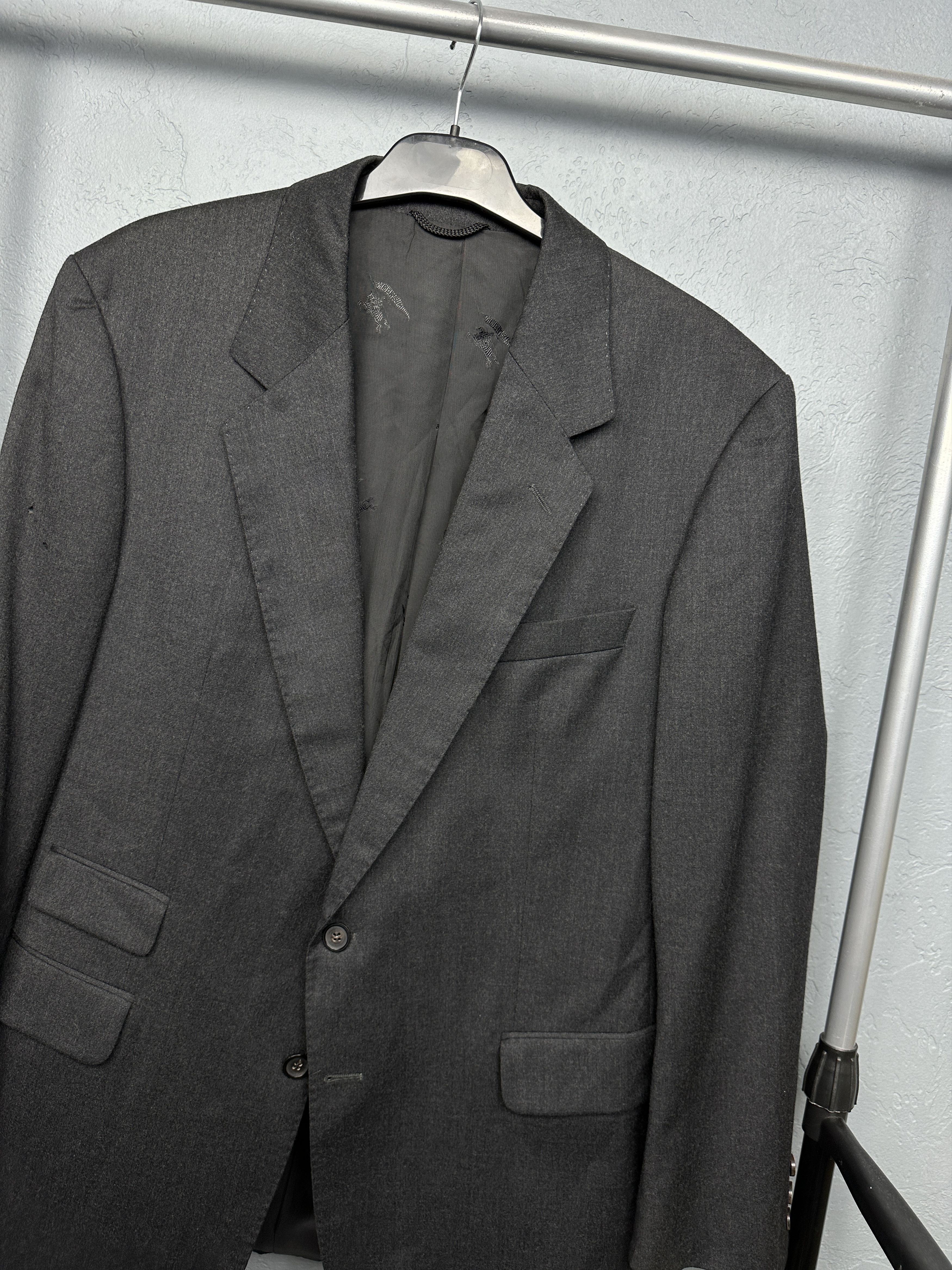 Burberry Burberrys Vintage Mens Wool Blazer Jacket Size US L / EU 52-54 / 3 - 2 Thumbnail
