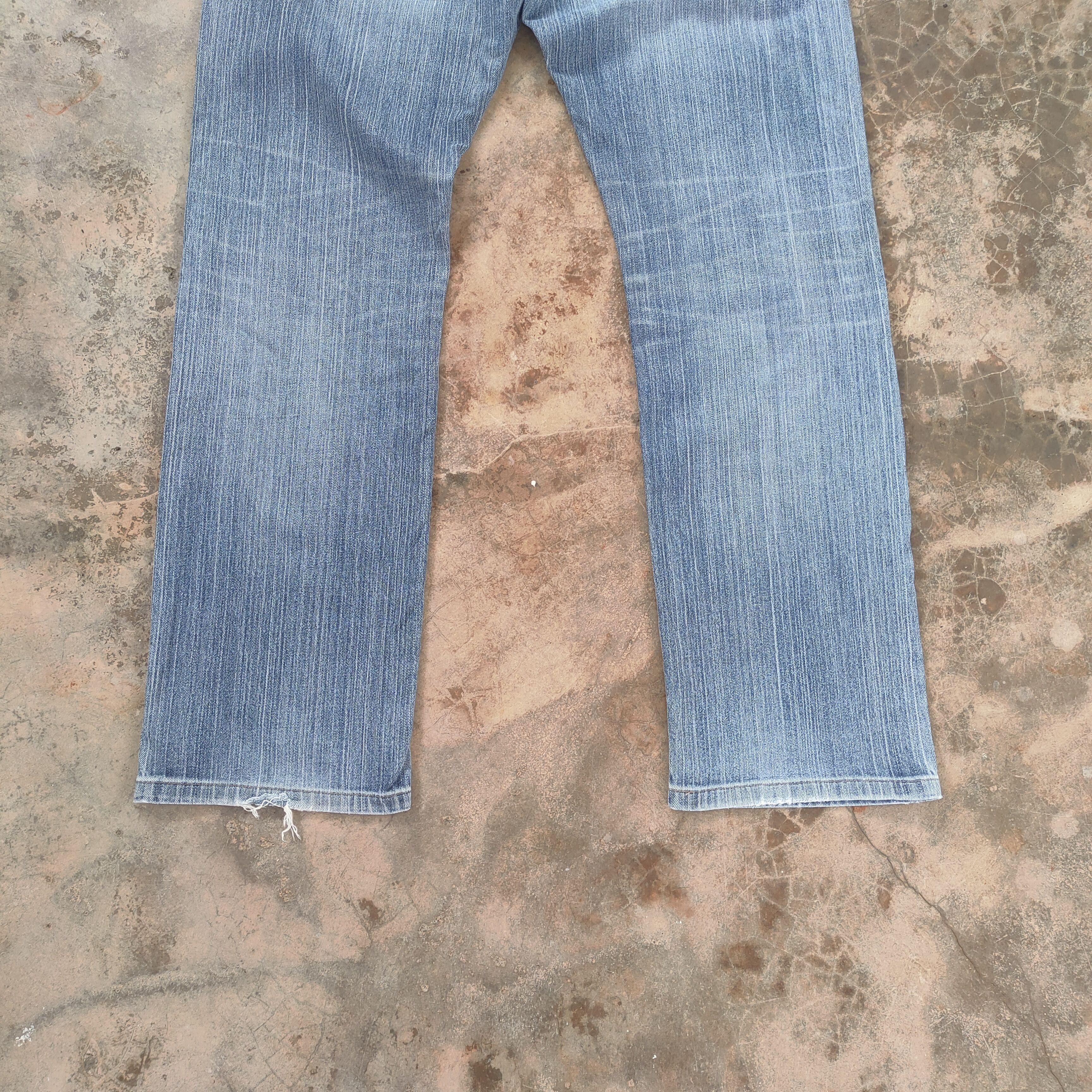 Japanese Brand × Jean × Vintage W36 VINTAGE JAPAN S-001 FADED DISTRESSED DENIM JEAN PANTS Size US 36 / EU 52 - 9 Thumbnail