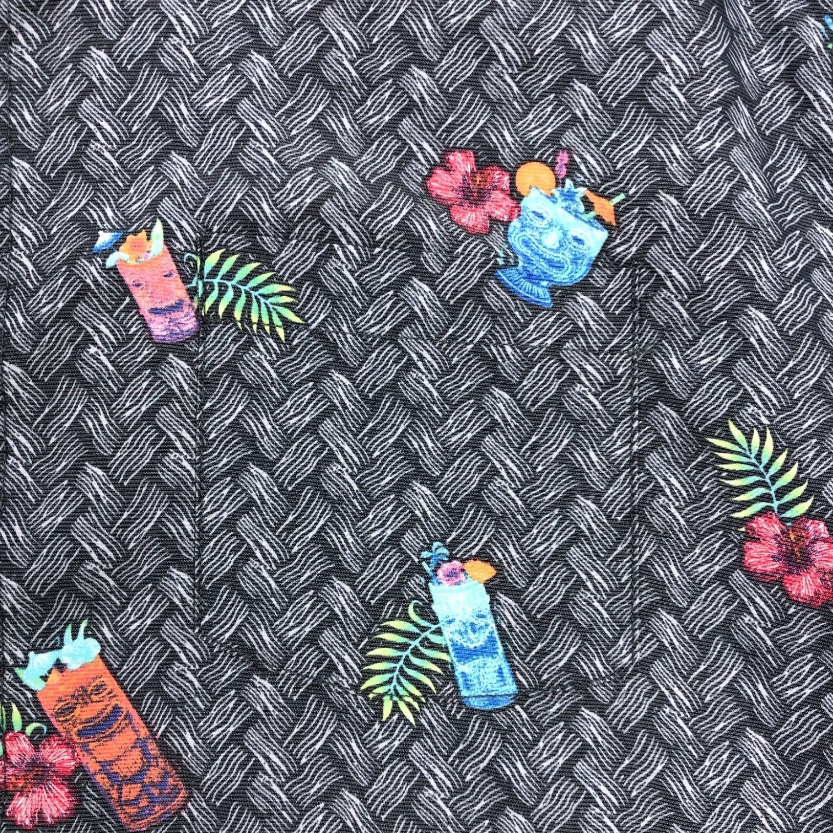 Tommy Bahama Tommy Bahama The Coconut Point Tiki Cocktails Button-Down Shirt 2XLB Adult Men's Gray Tropical Short Sleeve Size US XXL / EU 58 / 5 - 4 Thumbnail