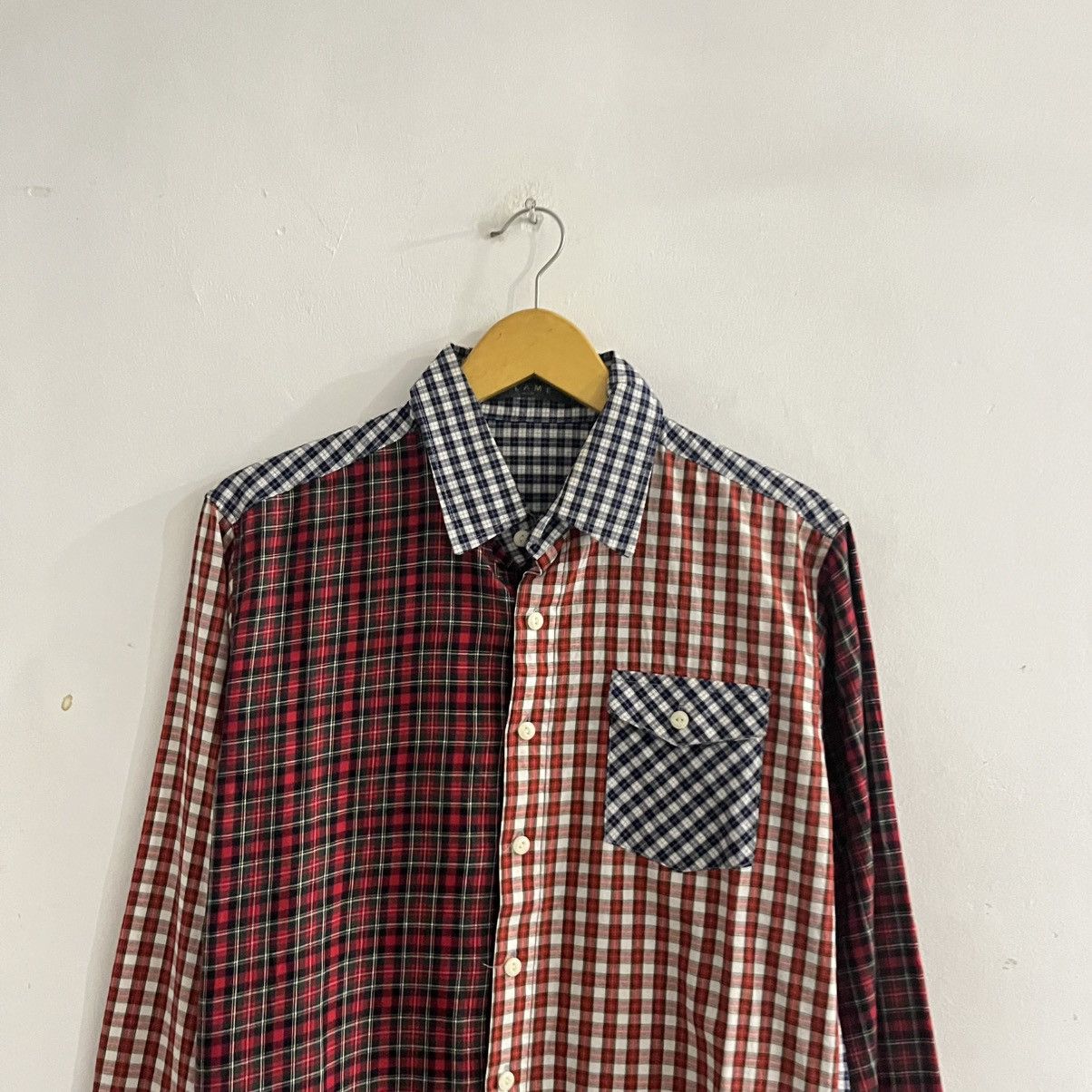 Japanese Brand Flame - Colorblock LS Button Up Shirt Size US M / EU 48-50 / 2 - 2 Thumbnail