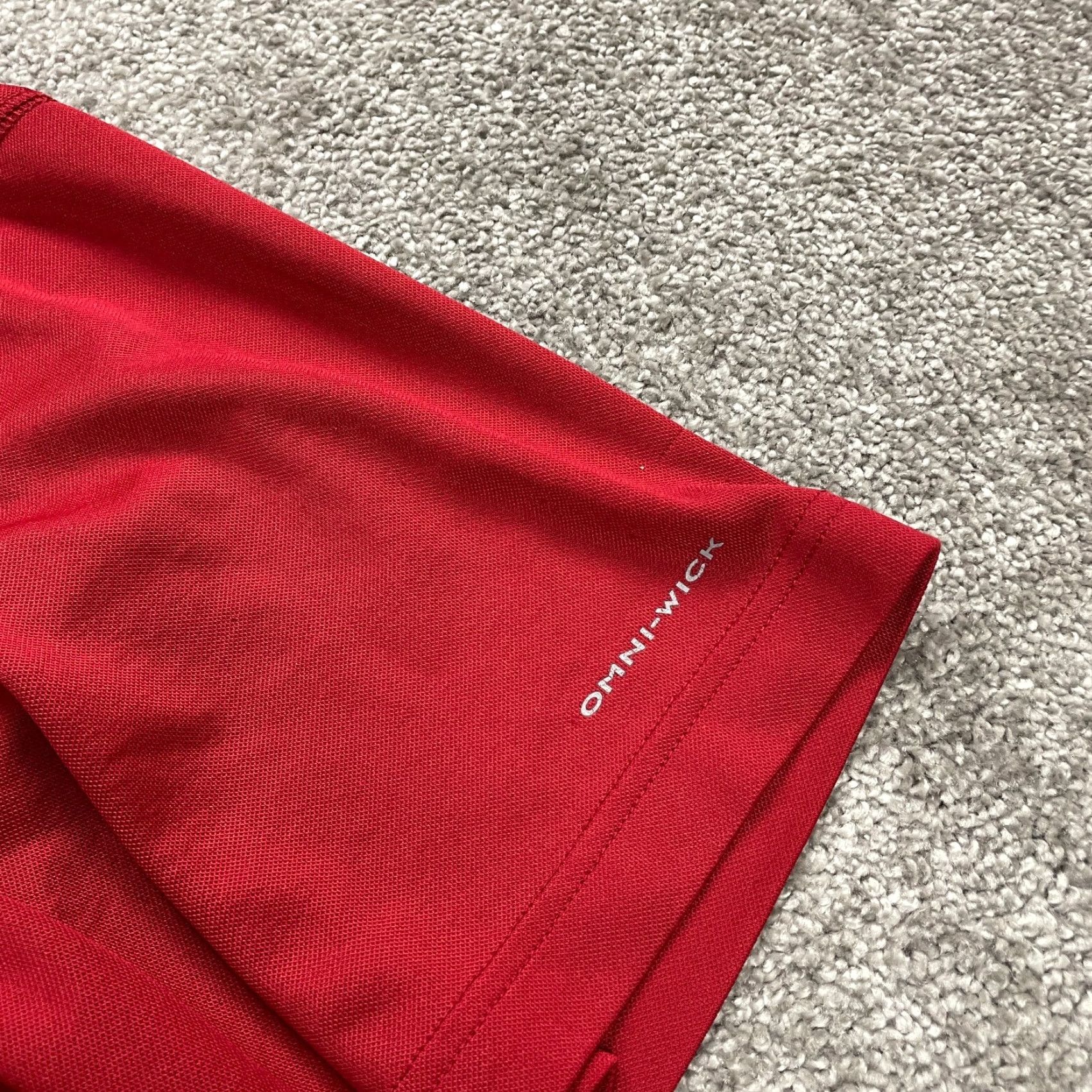 Vintage Columbia Meeker Peak Omni Wick T-Shirt Mens 2XL Red Crew Neck Short Sleeve Fish Outdoor Classic Logo Shirt Size US XXL / EU 58 / 5 - 6 Thumbnail