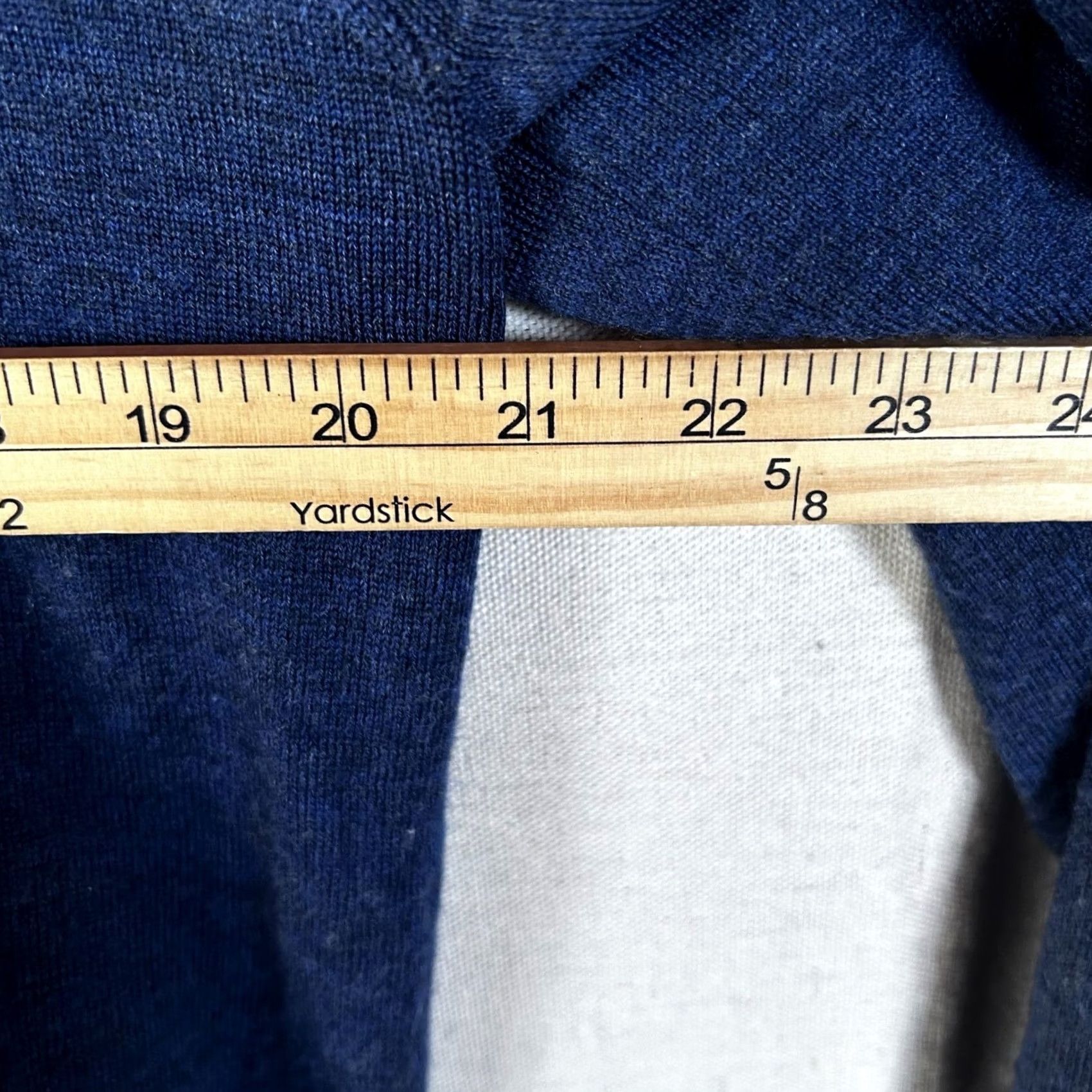 Tailorbyrd Tailorbyrd Sweater Mens Large Navy Blue Extra Fine Merino Wool Quarter Zip Size US L / EU 52-54 / 3 - 5 Thumbnail